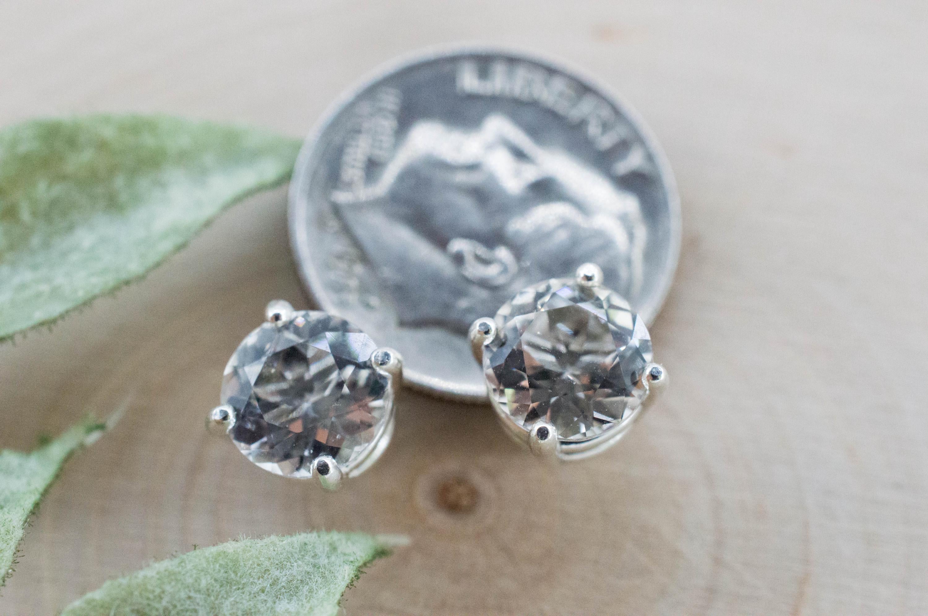 Topaz Earrings; Natural Untreated Vietnam Topaz; 2.940cts