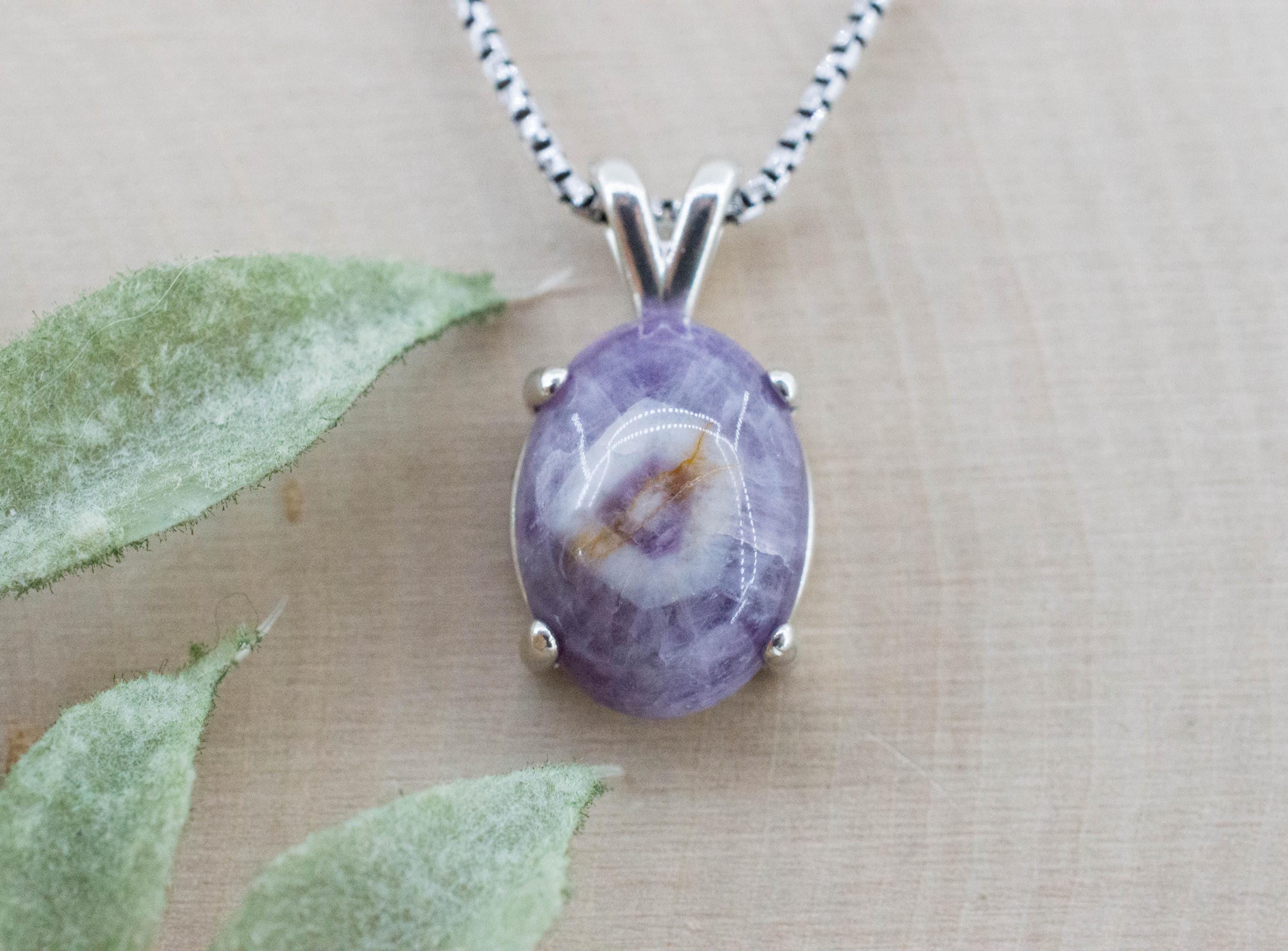 Chevron Amethyst Pendant, Natural Untreated Brazil Amethyst; 6.635cts