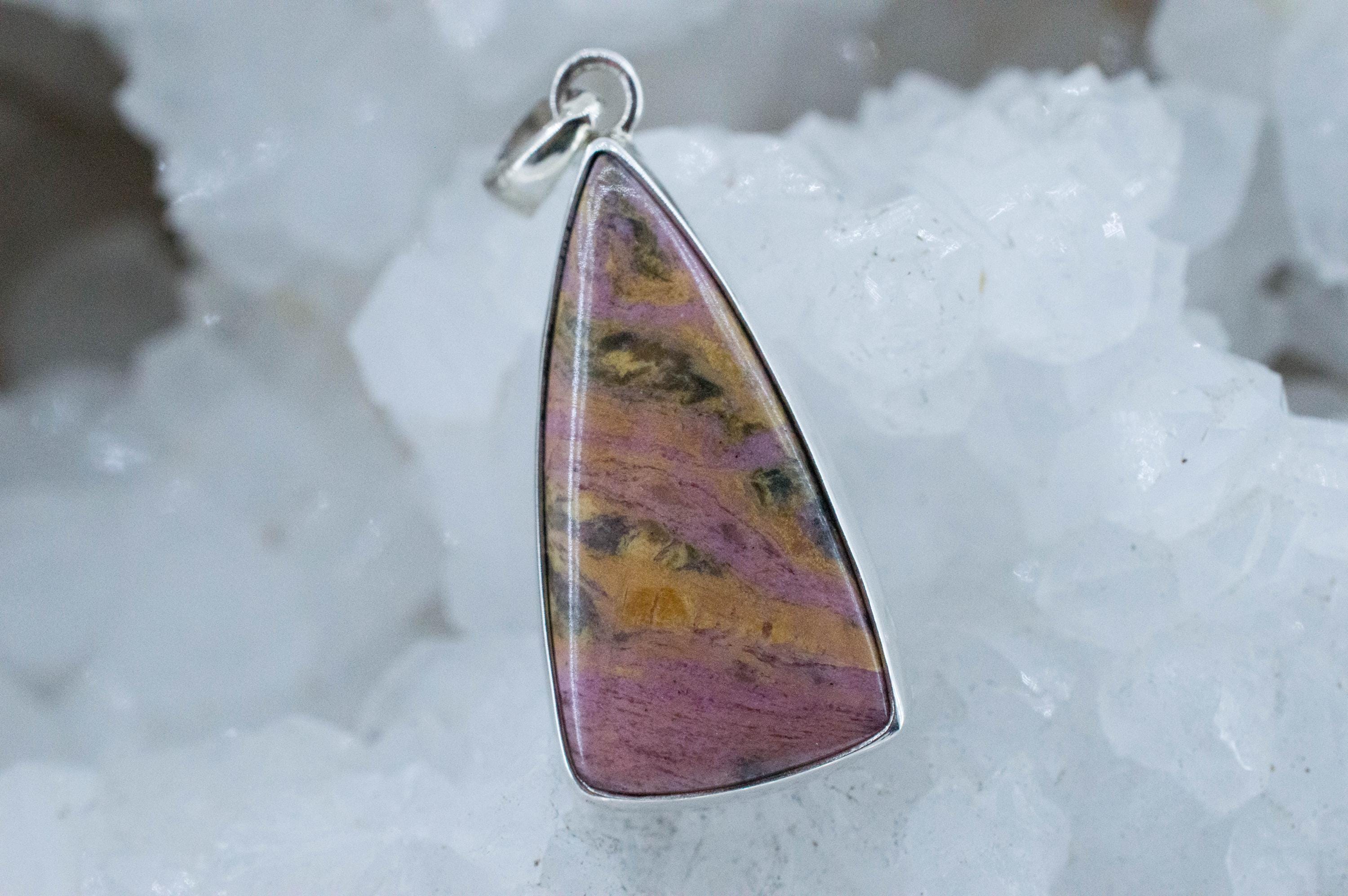 Rainforest Jasper Pendant; Natural Untreated Australia Jasper