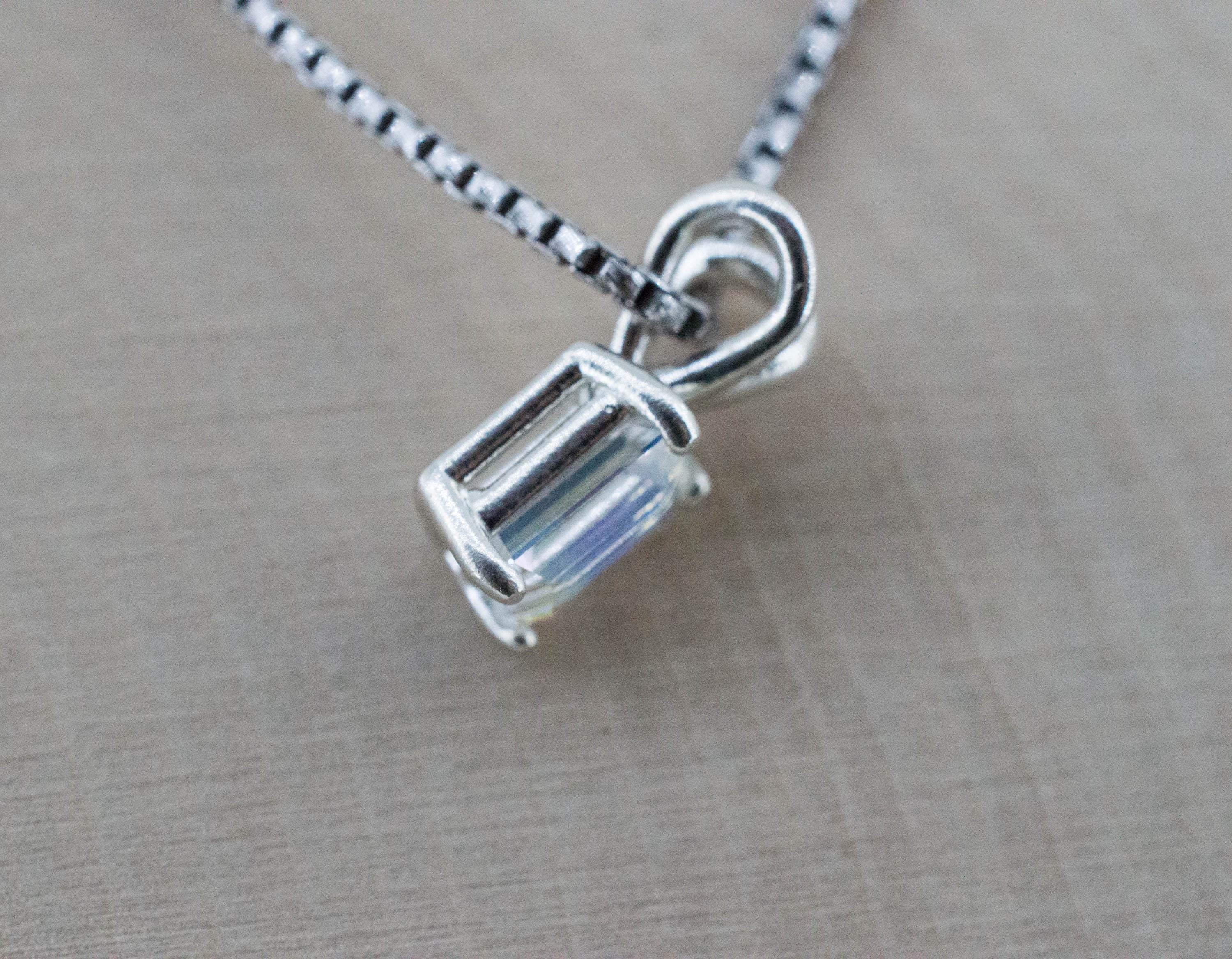 Rainbow Moonstone Pendant, Natural Untreated Madagascar Moonstone; 0.720cts