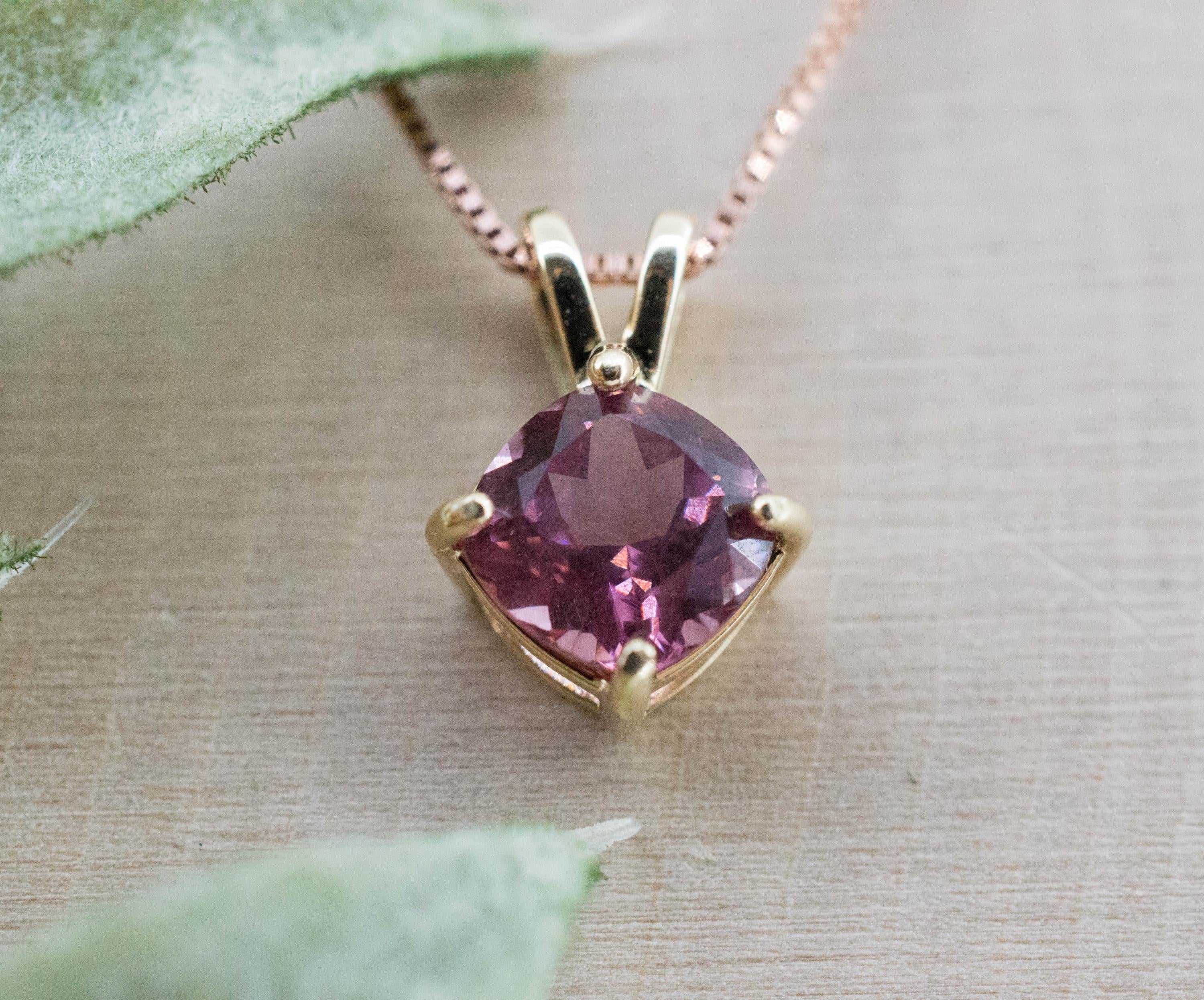 Imperial Garnet Pendant; Natural Untreated Tanzania Lindi Garnet; 1.060cts - Mark Oliver Gems