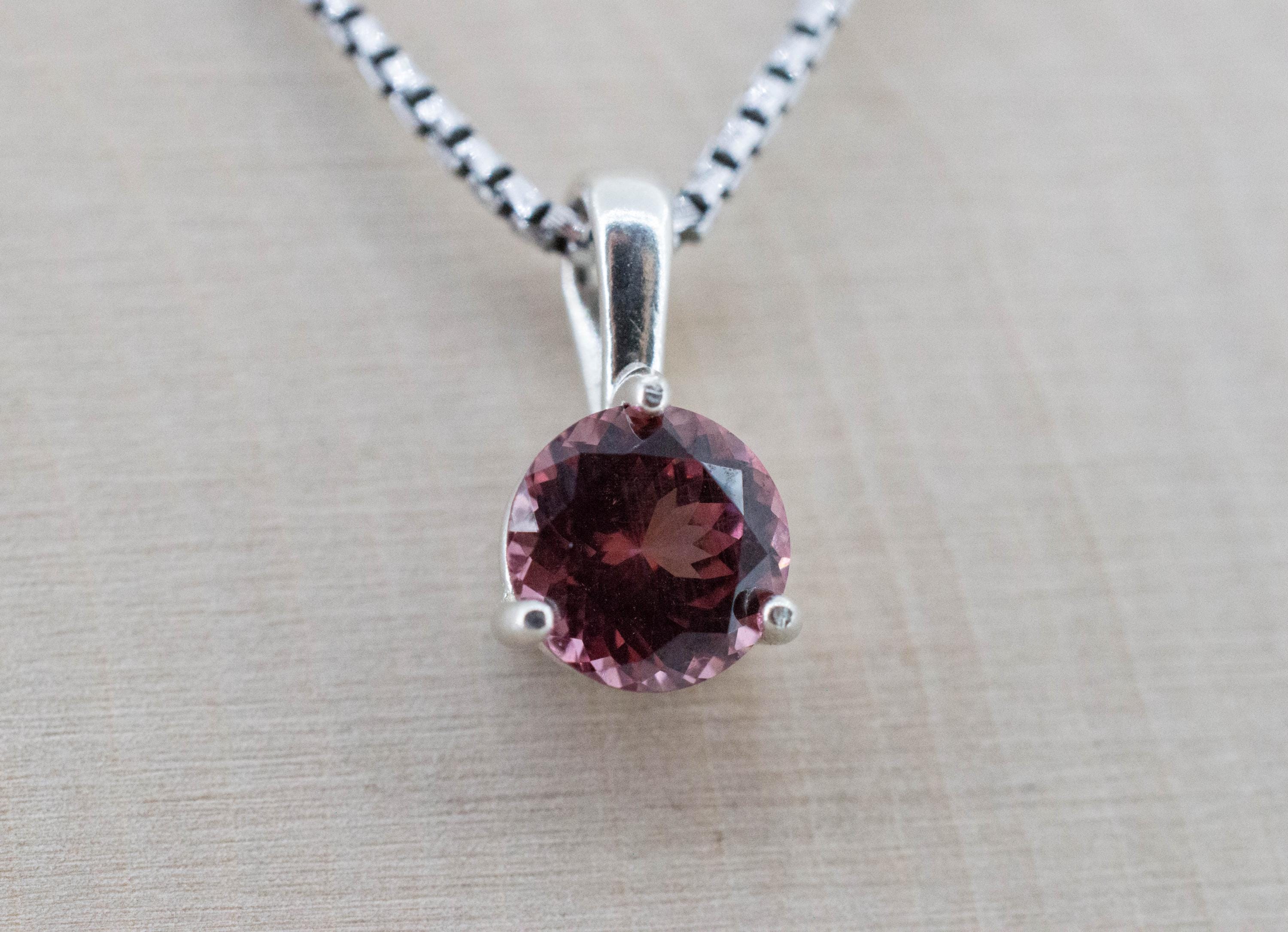 Imperial Garnet Pendant; Natural Untreated Tanzania Lindi Garnet; 1.520cts - Mark Oliver Gems