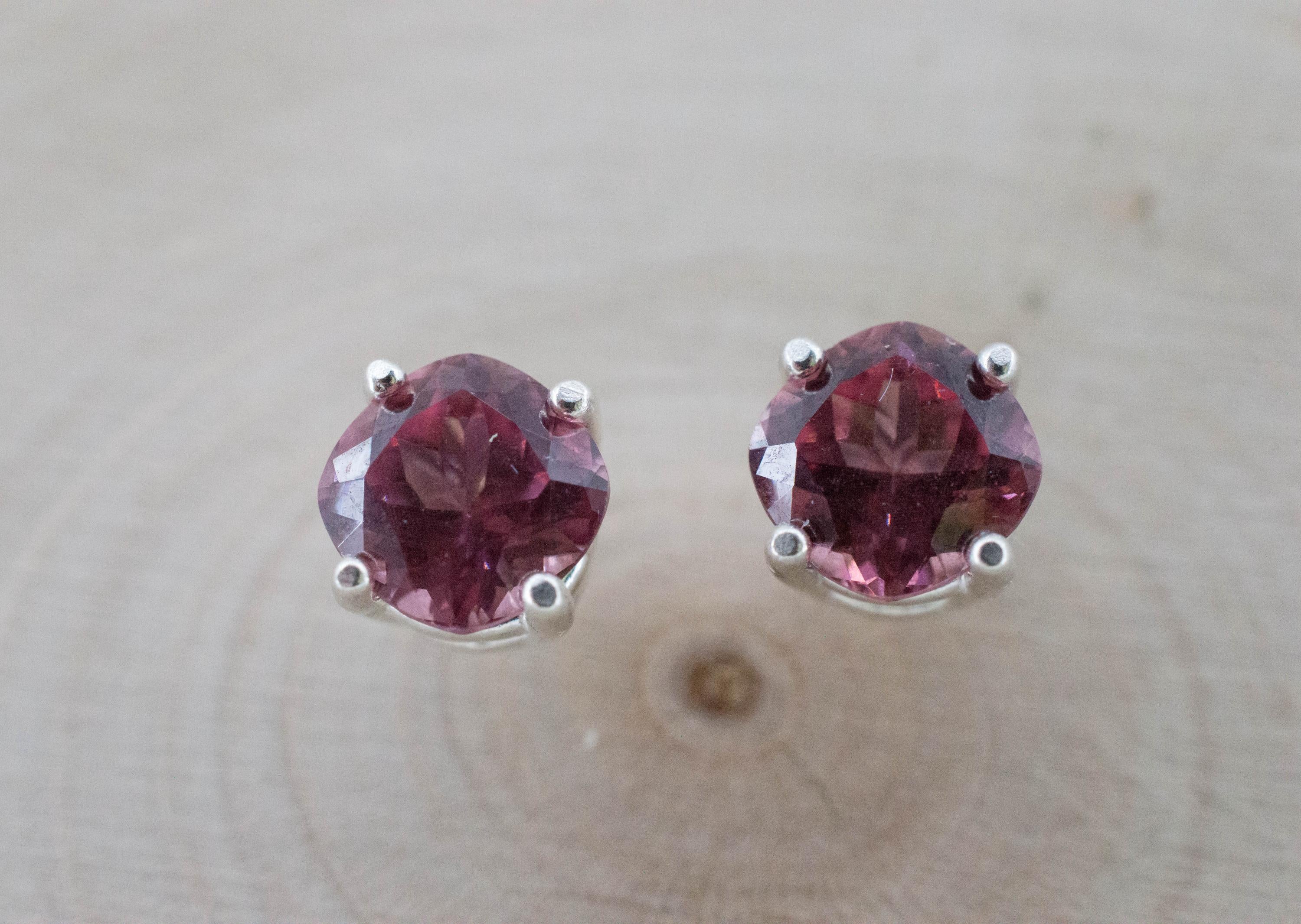 Imperial Garnet Earrings; Natural Untreated Tanzania Lindi Garnet; 2.315cts - Mark Oliver Gems