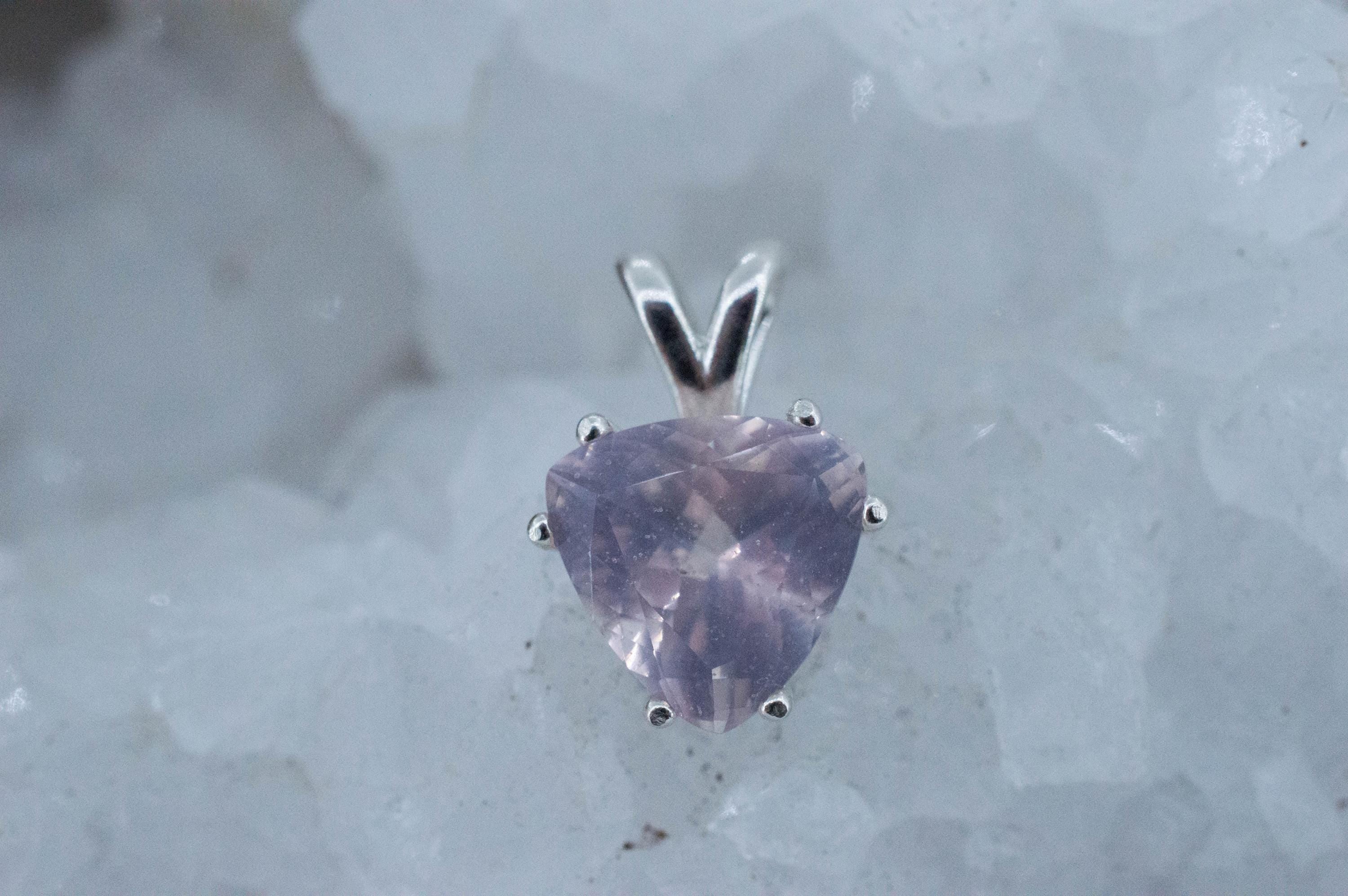 Rose Quartz Pendant; Natural Untreated Brazil Rose Quartz; 3.275cts - Mark Oliver Gems