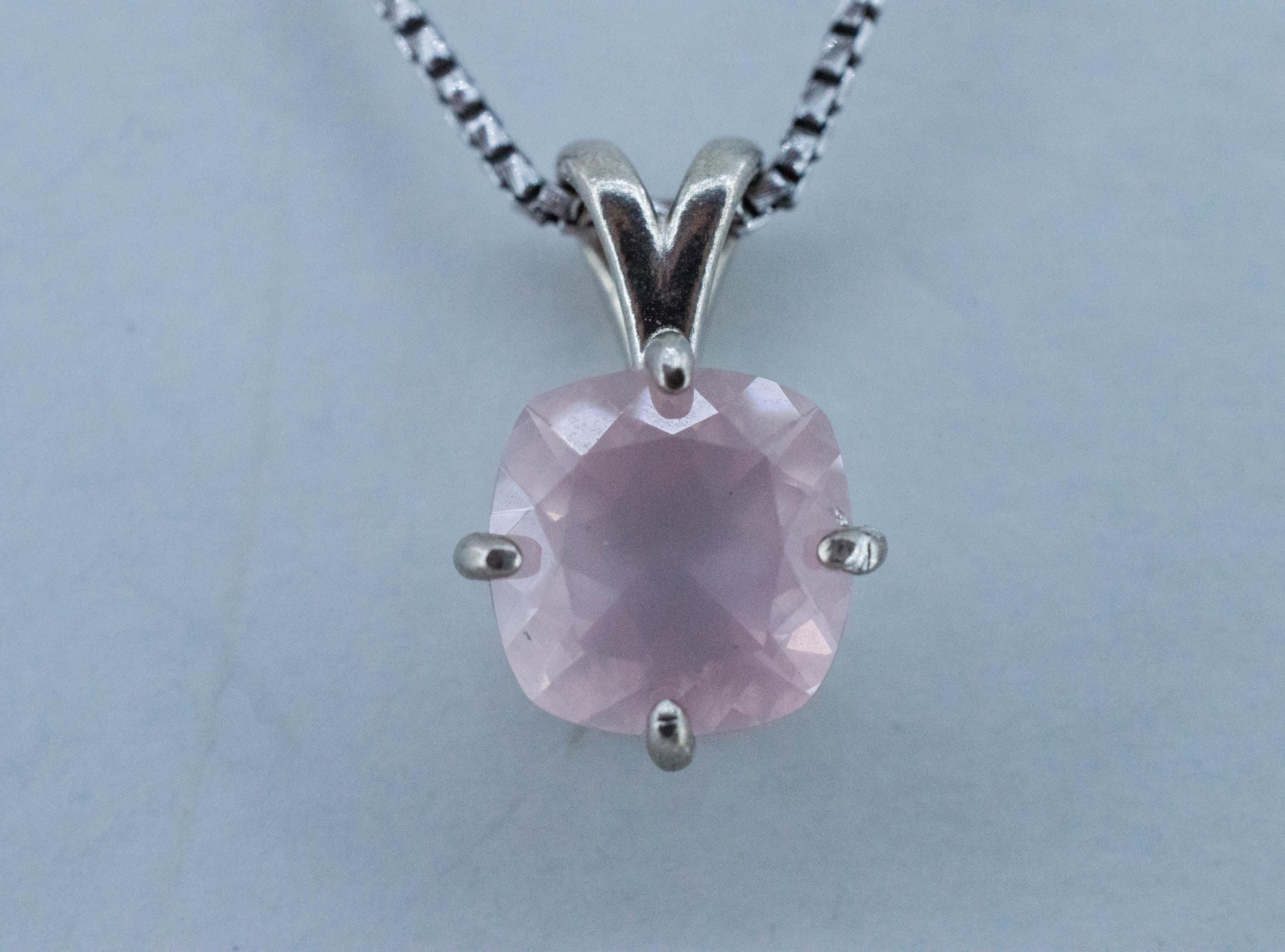 Rose Quartz Pendant; Natural Untreated Brazil Rose Quartz; 3.315cts - Mark Oliver Gems