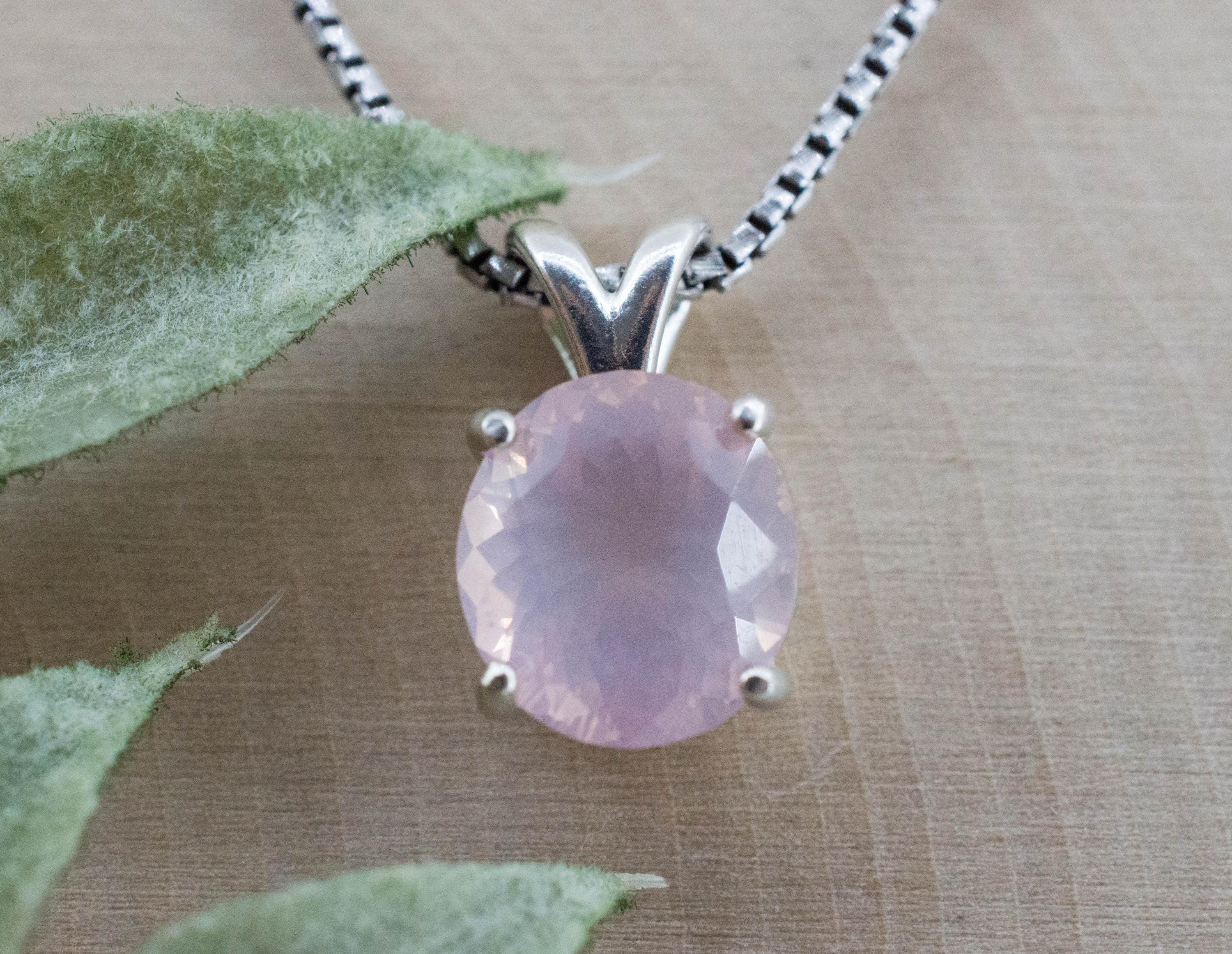 Rose Quartz Pendant; Natural Untreated Brazil Rose Quartz; 3.335cts - Mark Oliver Gems