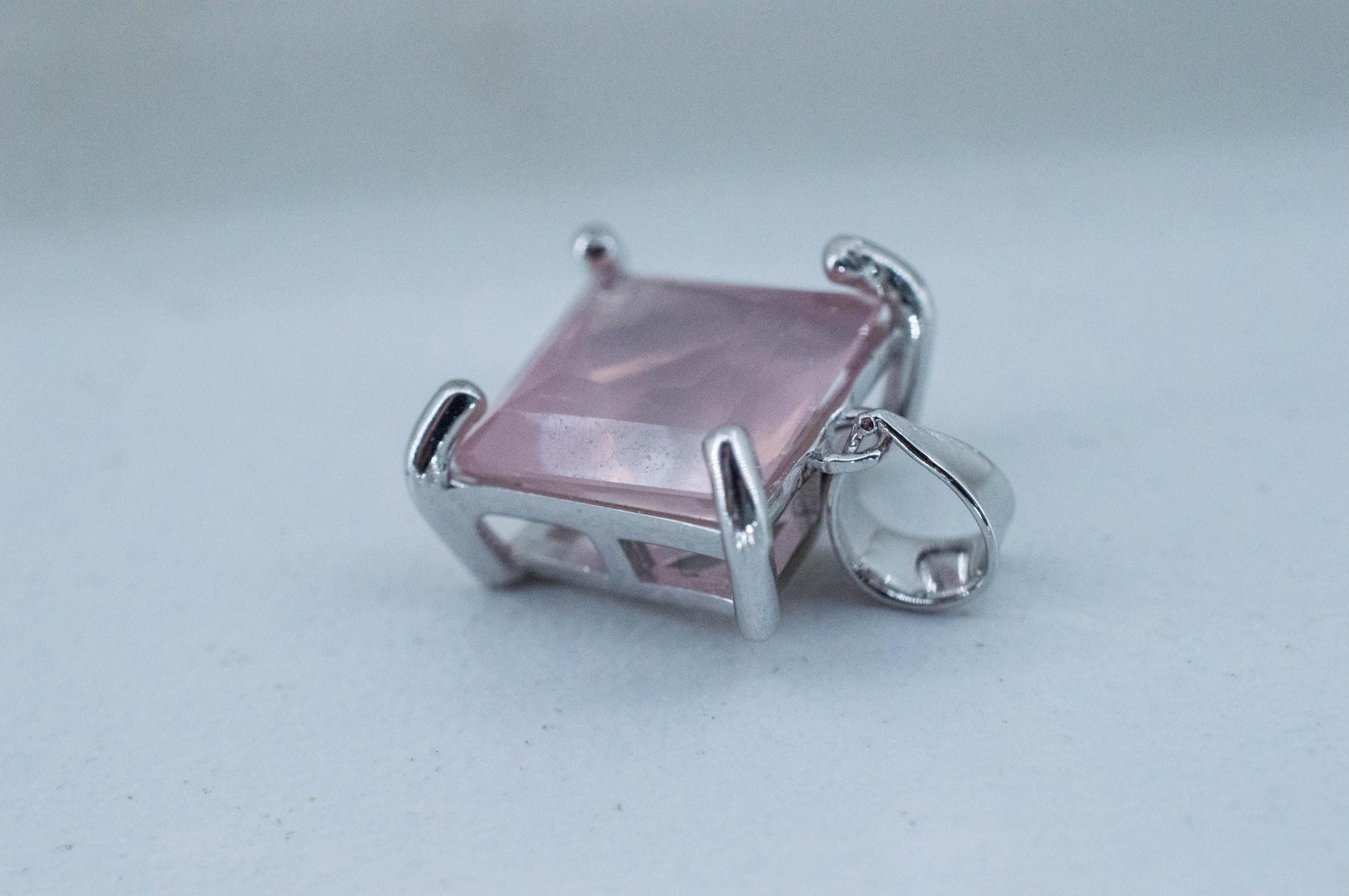 Rose Quartz Pendant; Natural Untreated Brazil Rose Quartz; 3.630cts - Mark Oliver Gems