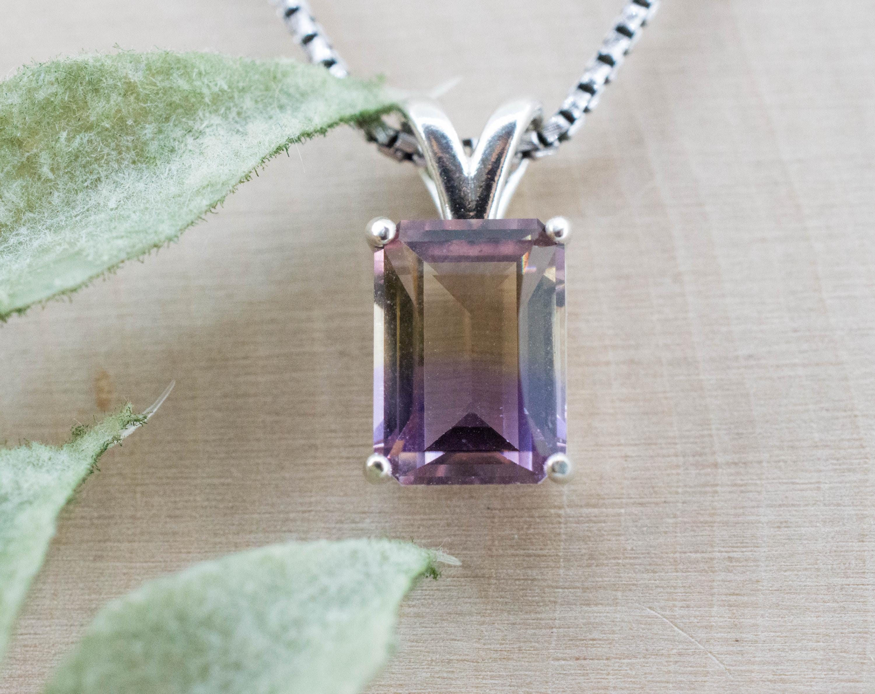 Ametrine Pendant; Natural Untreated Bolivia Ametrine; 2.885cts