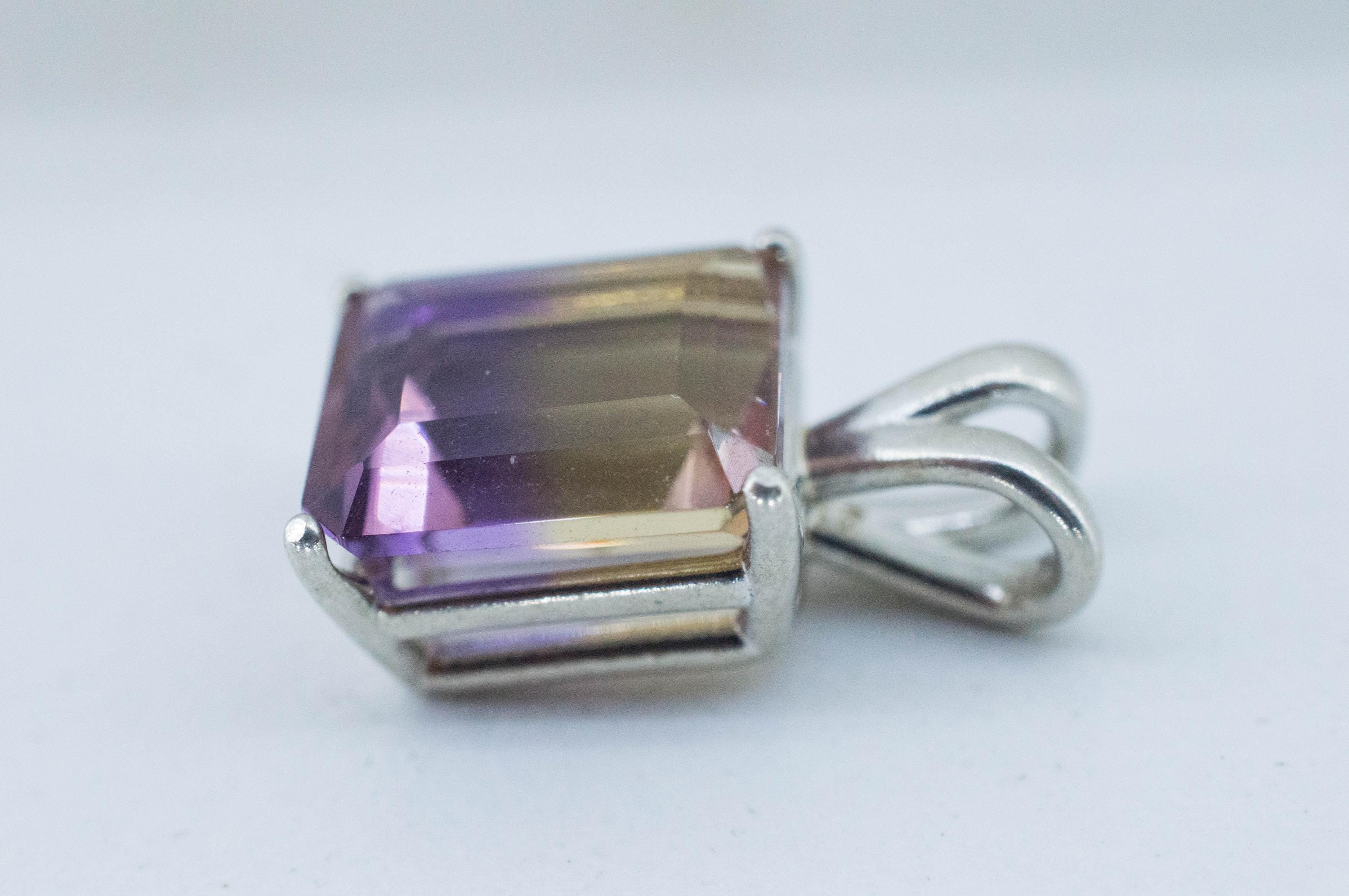Ametrine Pendant; Natural Untreated Bolivia Ametrine; 4.600cts