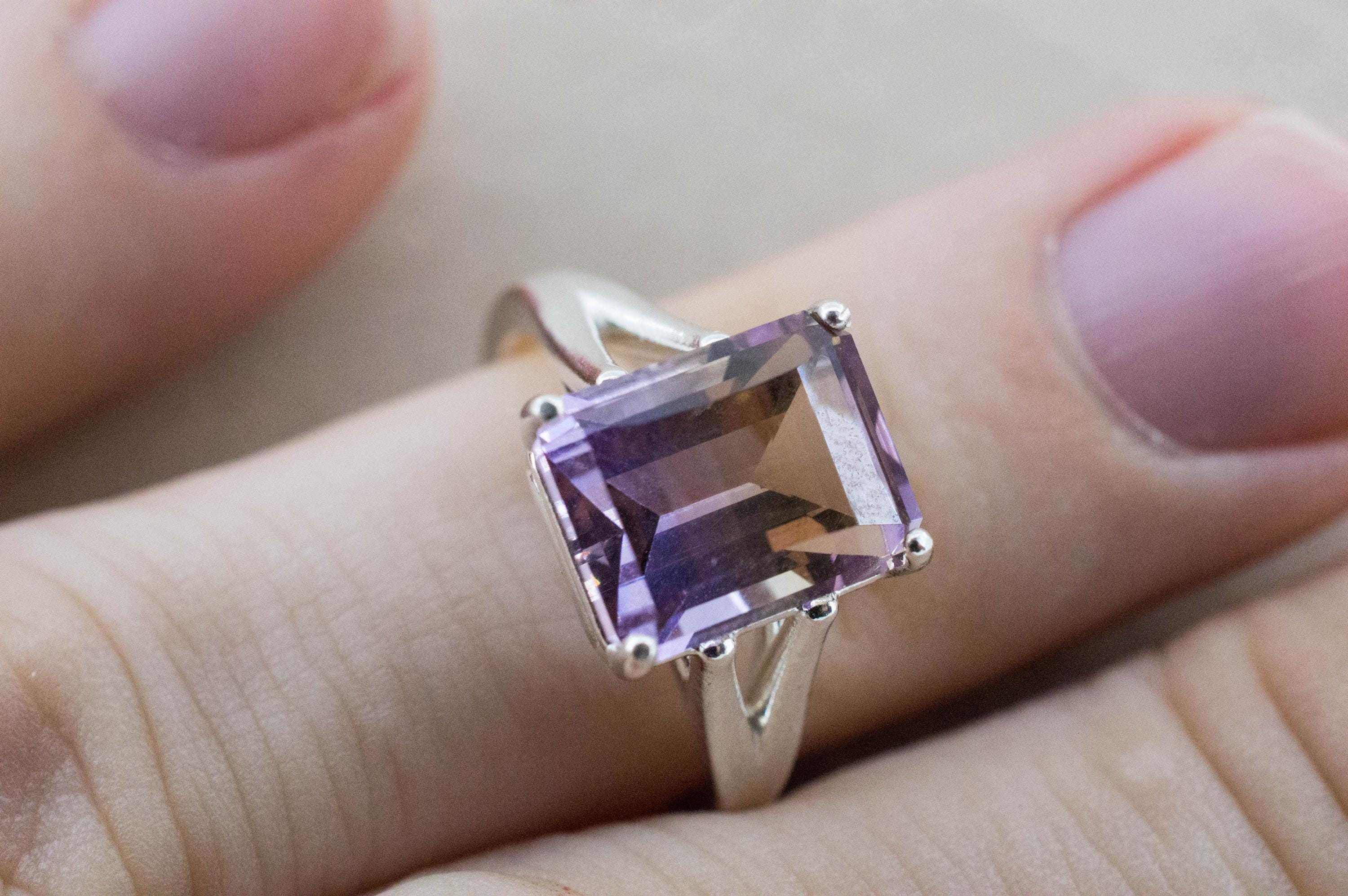 Ametrine Ring, Natural Untreated Bolivian Ametrine; 4.415cts