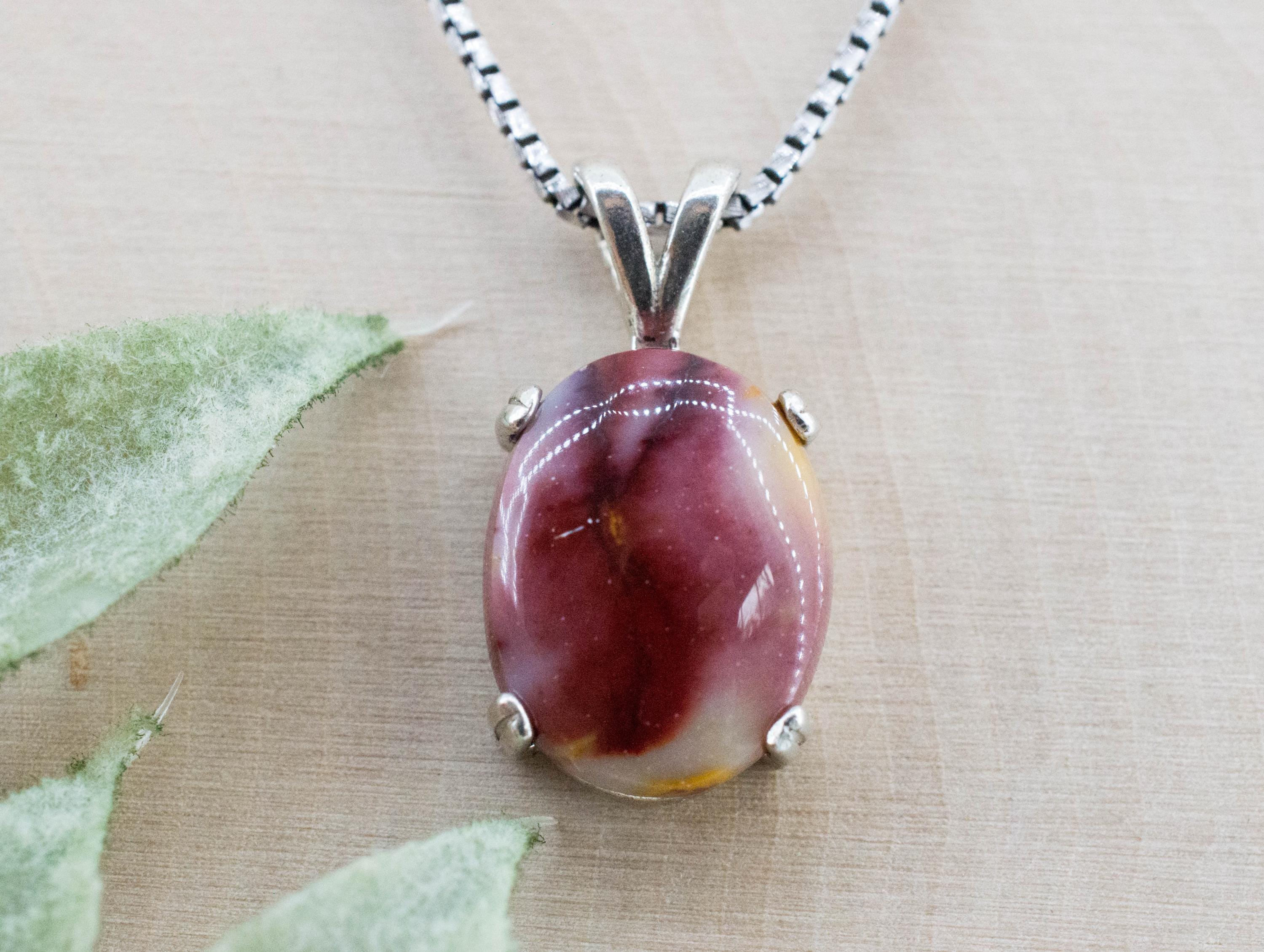 Mookaite Jasper Pendant; Natural Untreated Australian Jasper; 6.730cts