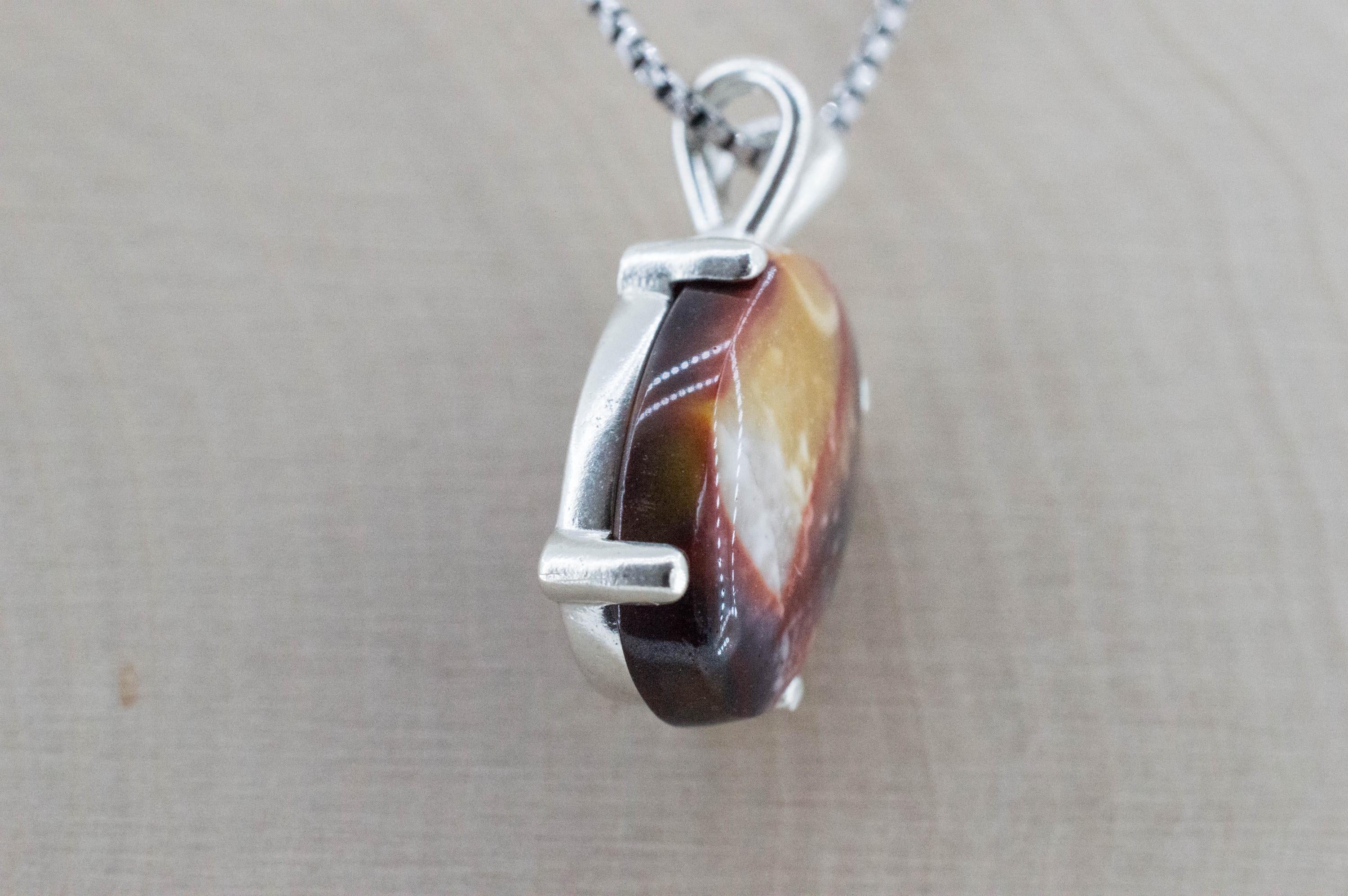 Mookaite Jasper Pendant; Natural Untreated Australian Jasper; 9.785cts