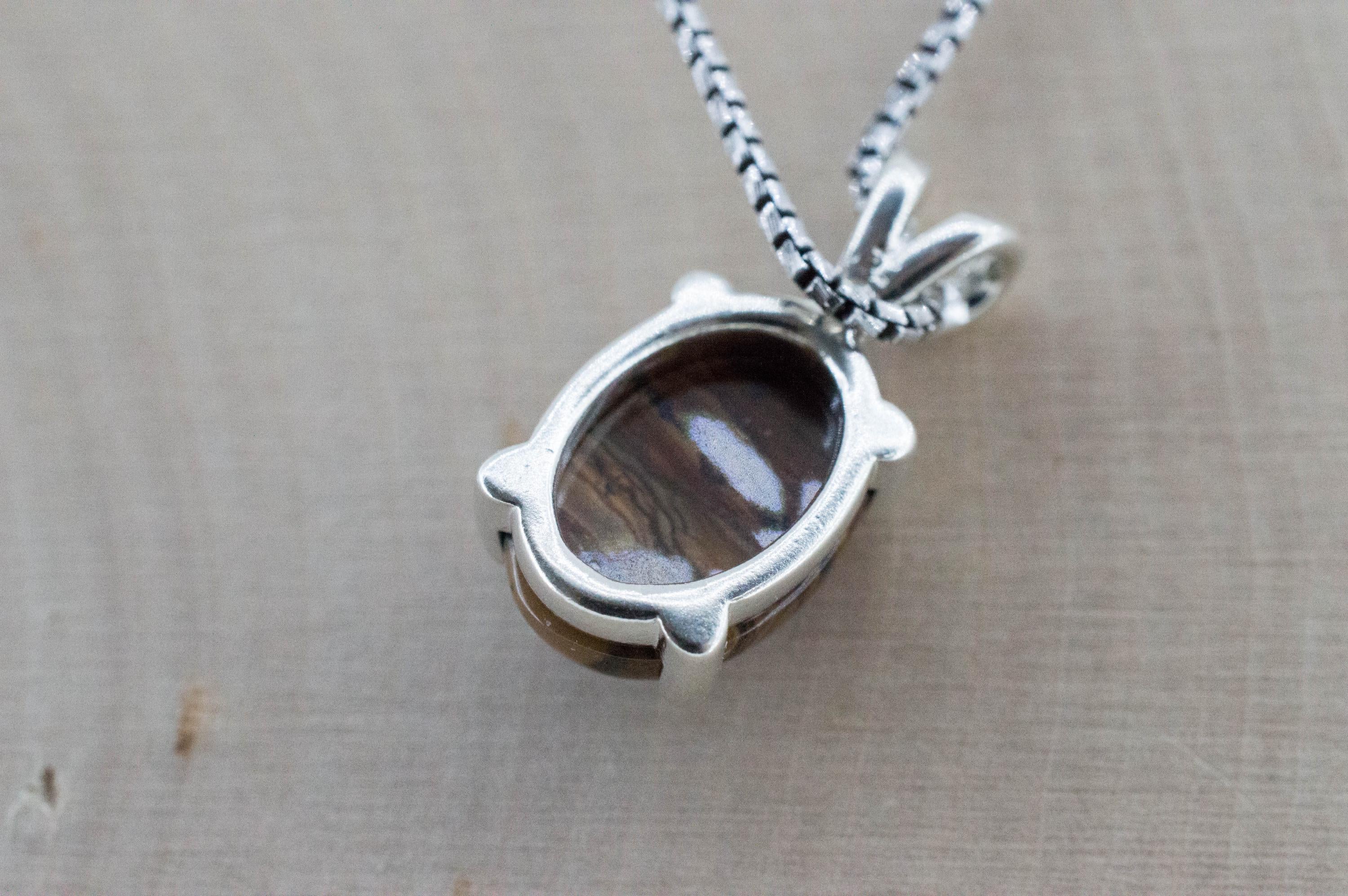 Biggs Jasper Pendant; Natural Untreated Oregon Picture Jasper; 5.225cts