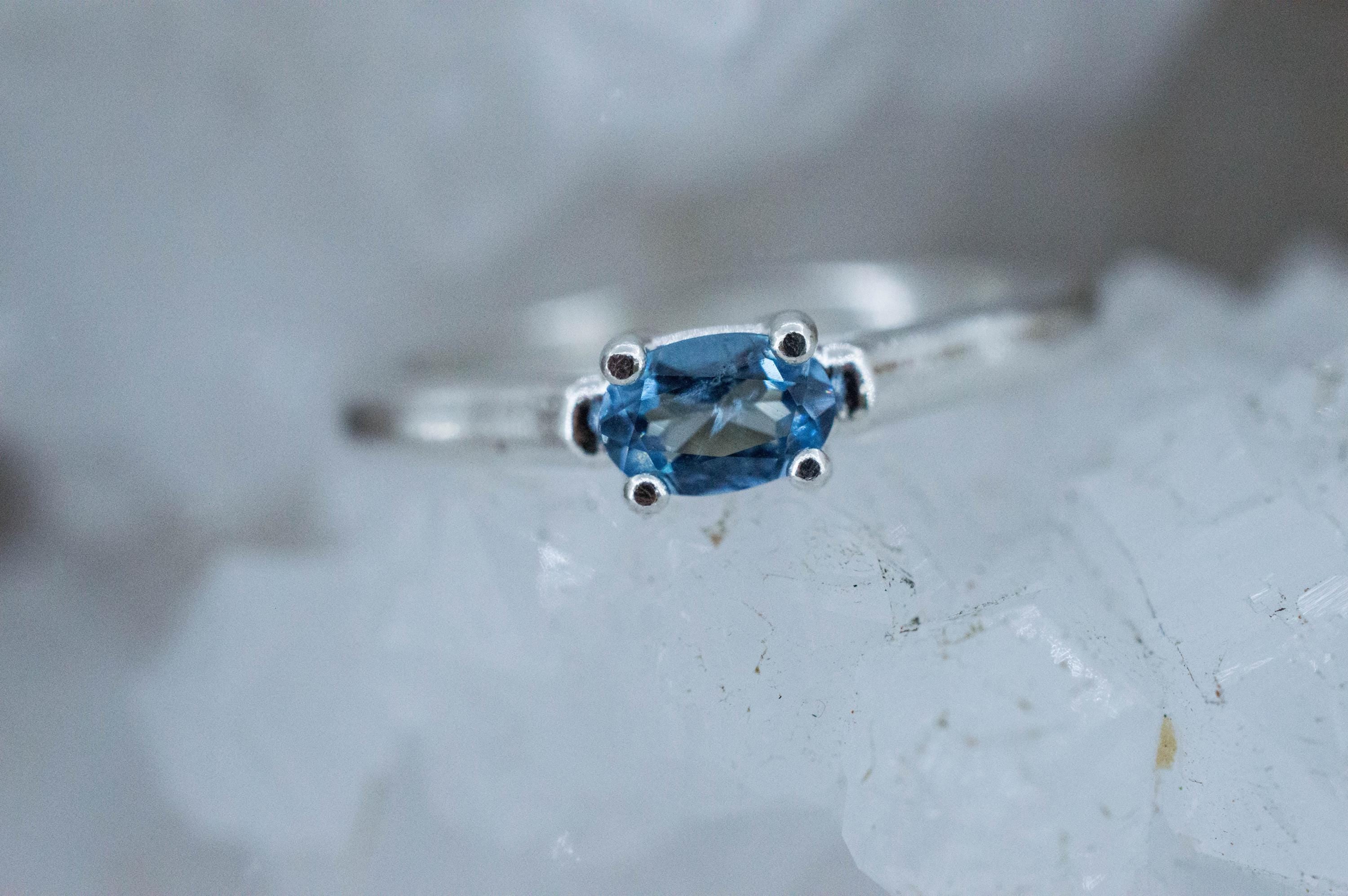 Aquamarine Ring, Natural Untreated Nigeria Aquamarine; 0.320cts