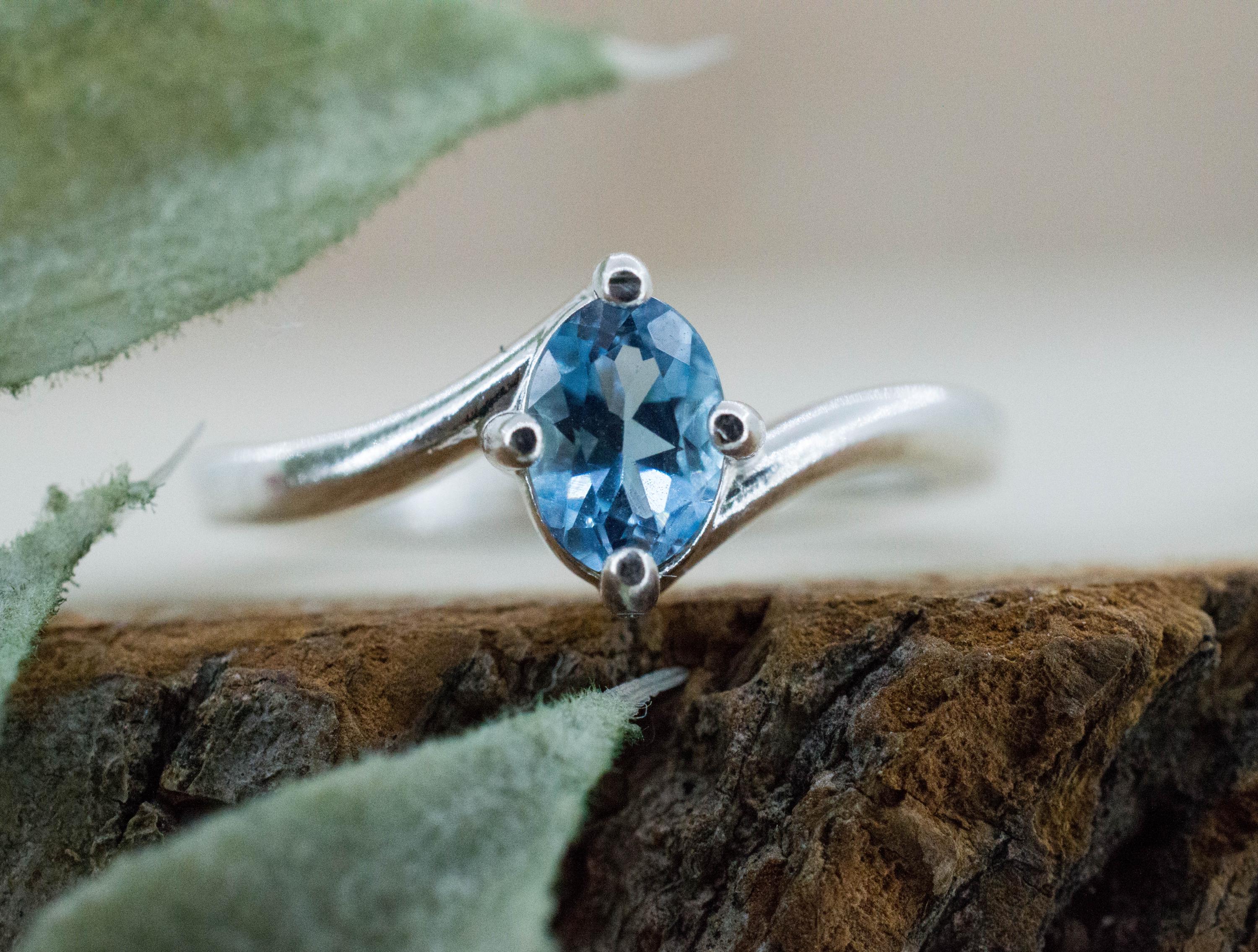 Aquamarine Ring, Natural Untreated Nigeria Aquamarine; 0.550cts