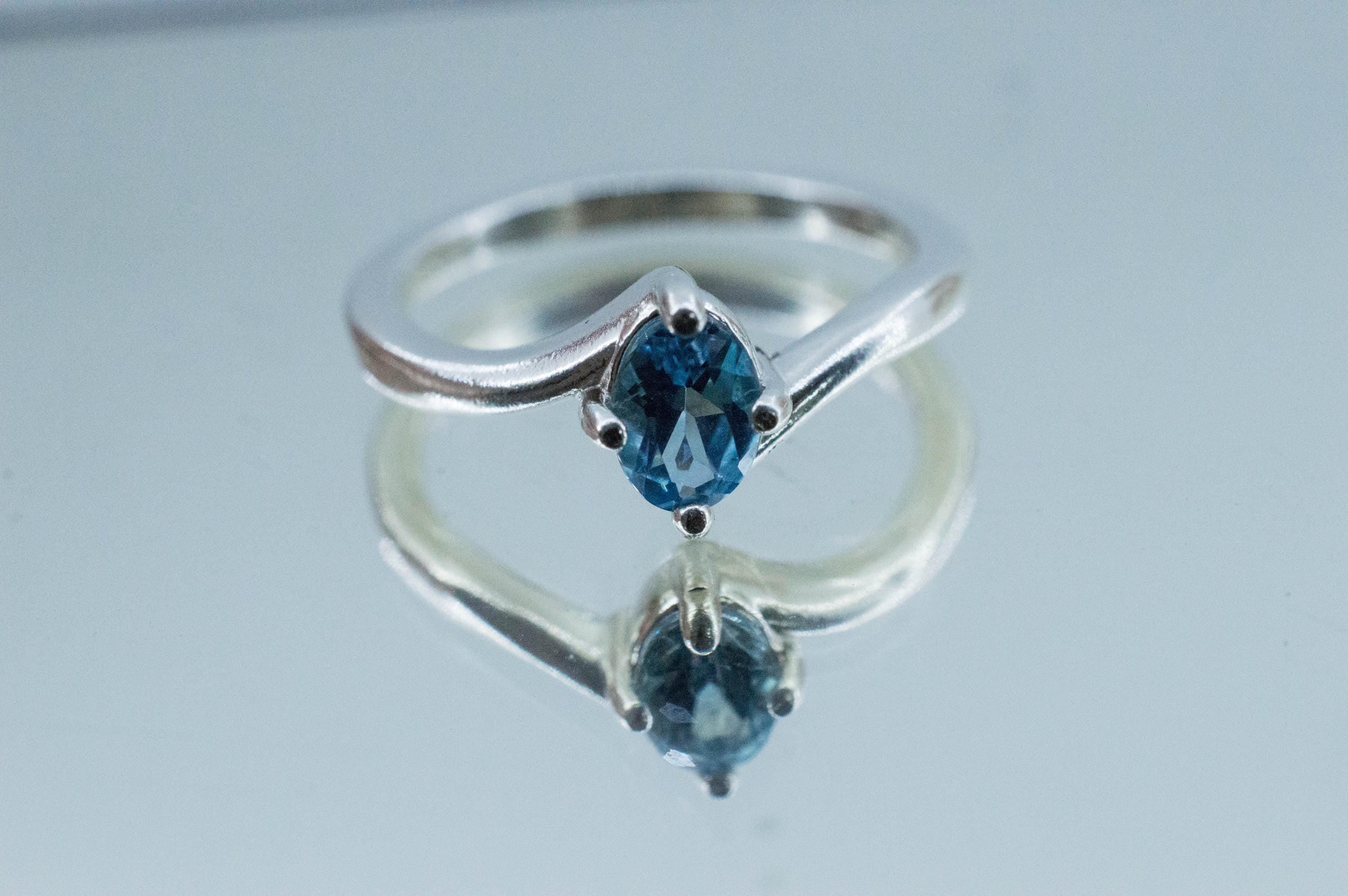 Aquamarine Ring, Natural Untreated Nigeria Aquamarine; 0.550cts