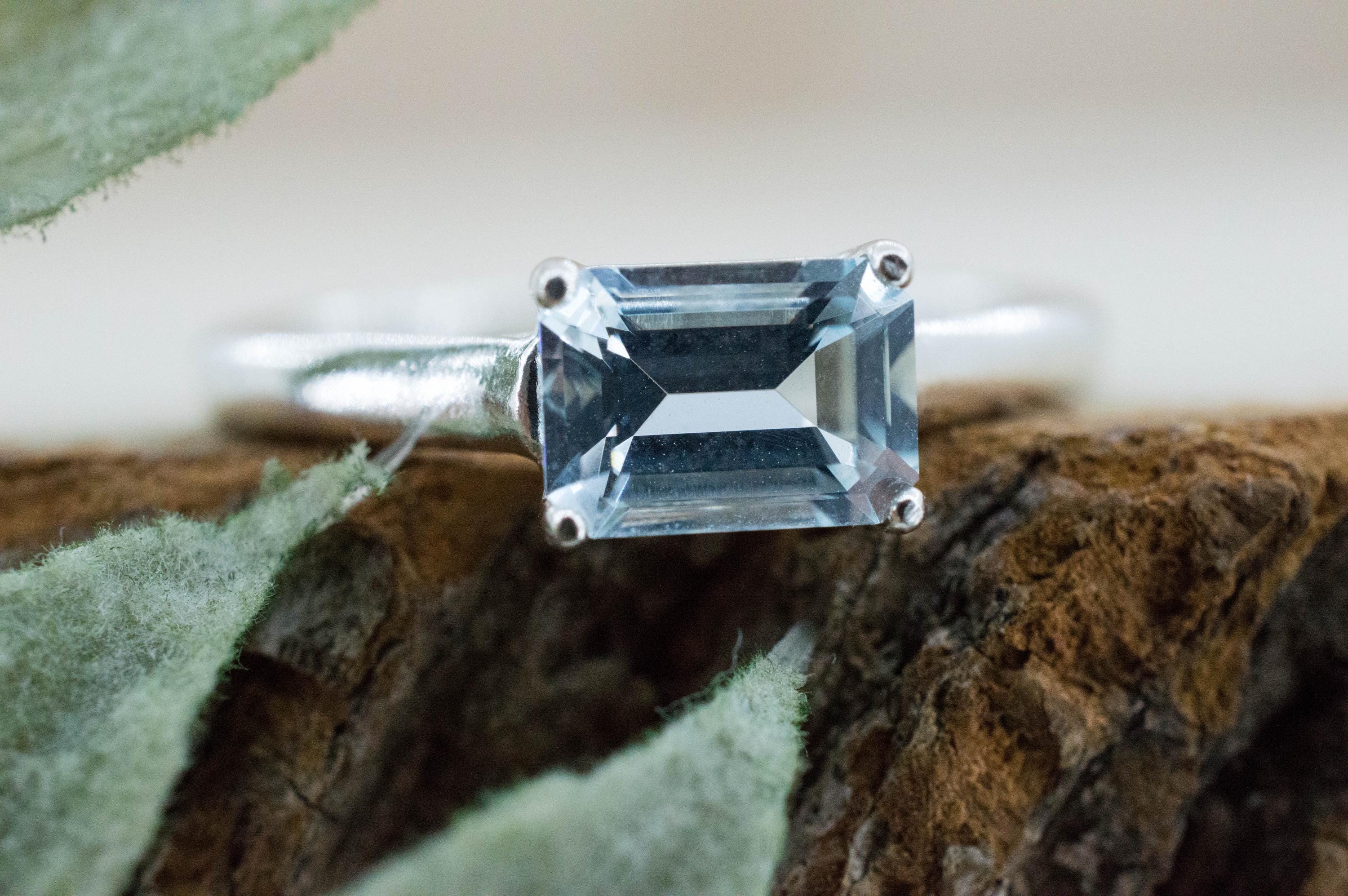 Aquamarine Ring, Natural Untreated Mozambique Aquamarine; 0.950cts