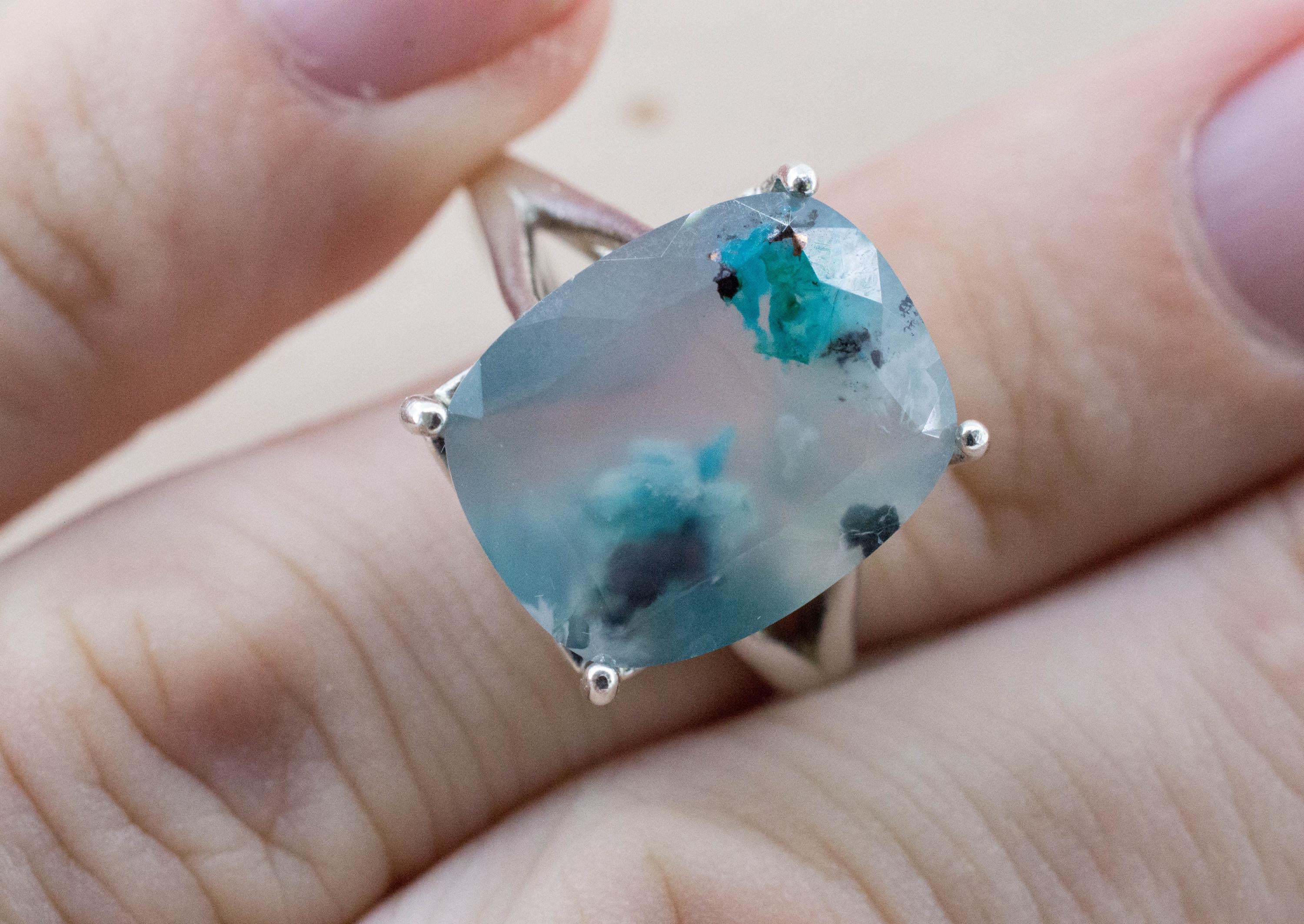 Aquadite Ring; Natural Untreated Indonesia Aquadite™; 10.960cts - Mark Oliver Gems