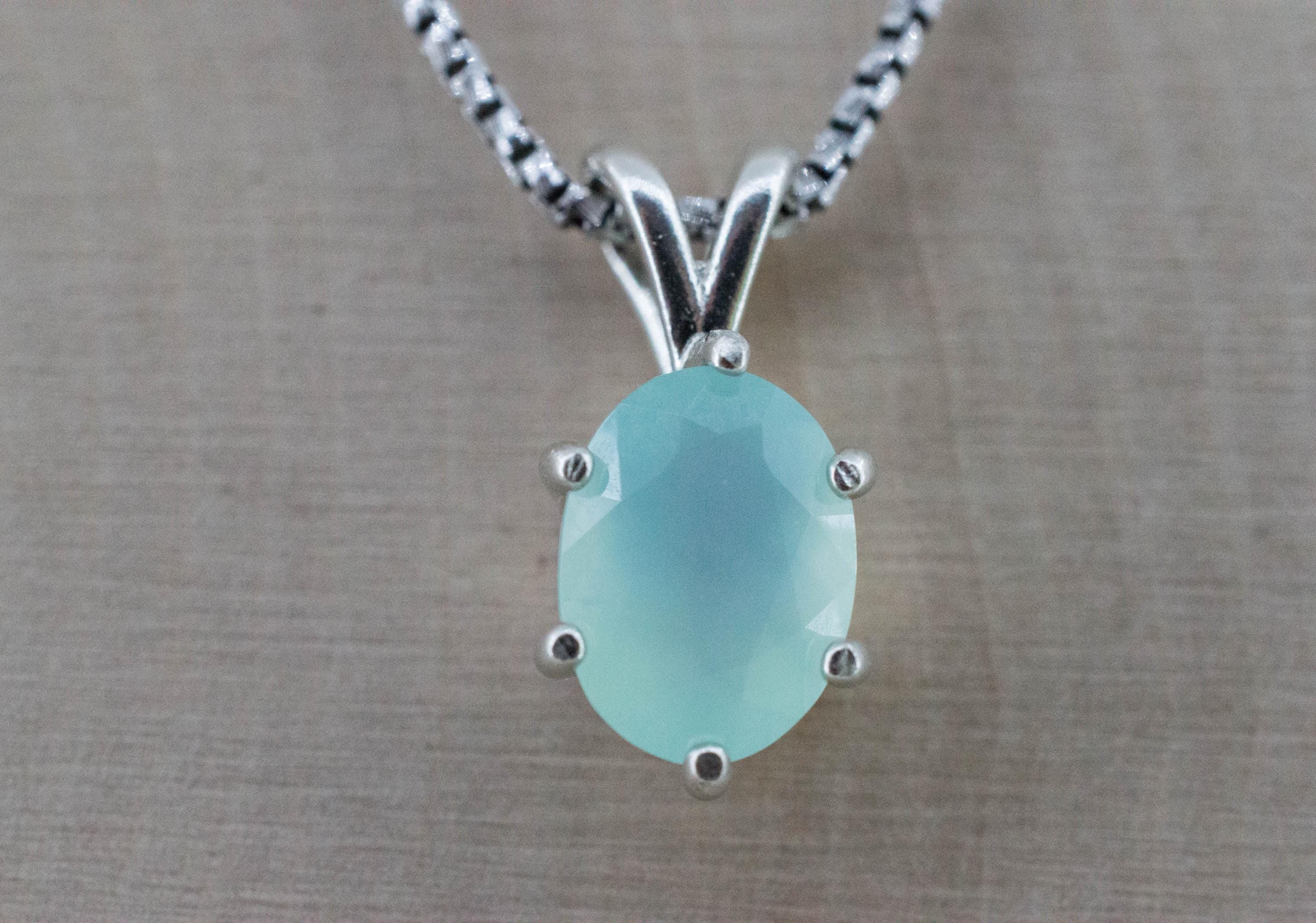 Chrysoprase Pendant; Natural Untreated Australia Chrysoprase; 1.780cts - Mark Oliver Gems