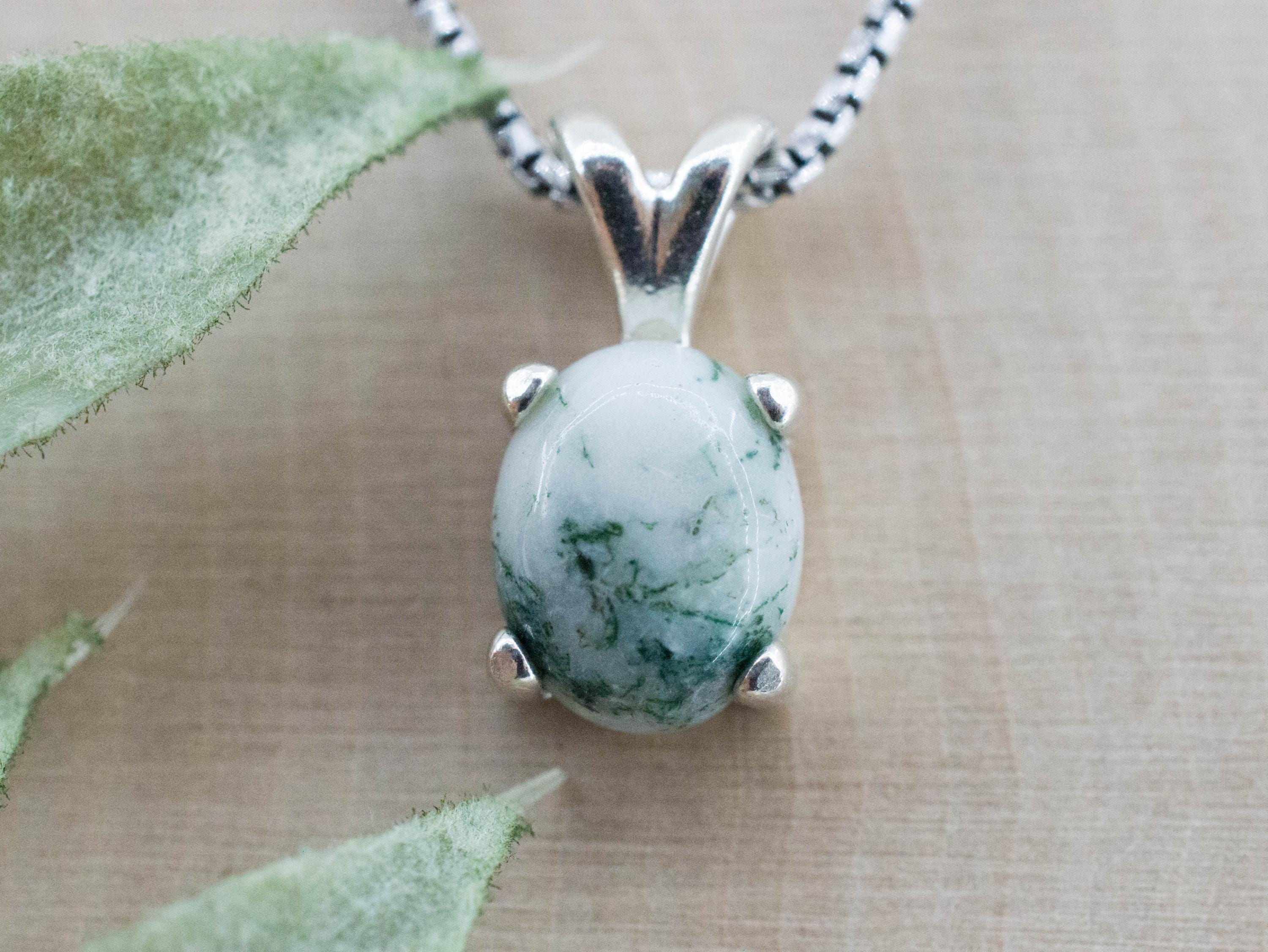 Tree Agate Pendant, Natural Untreated Brazil Dendritic Agate; 1.745cts