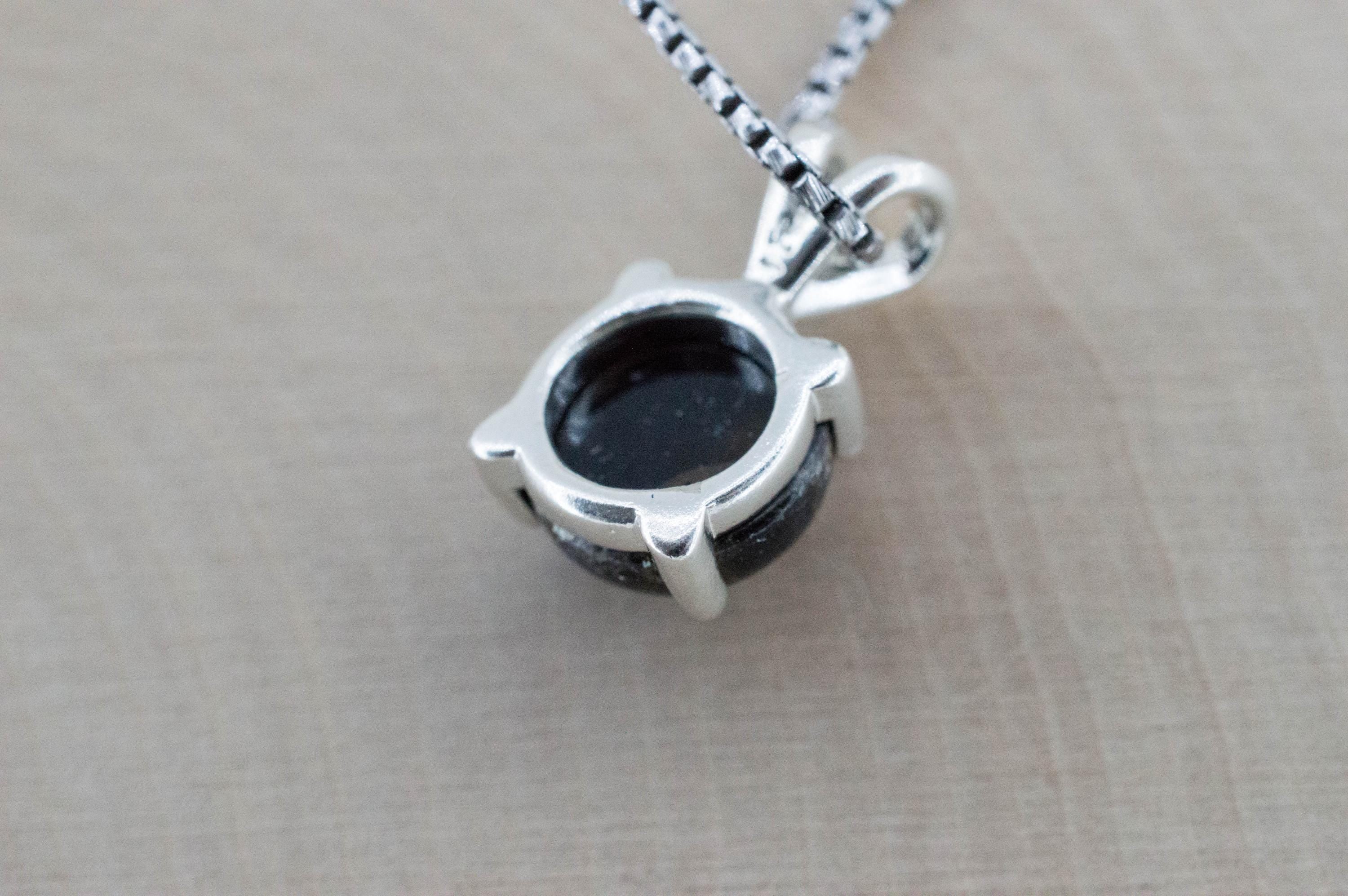 Copper Obsidian Pendant; Natural Untreated USA Obsidian; 3.375cts