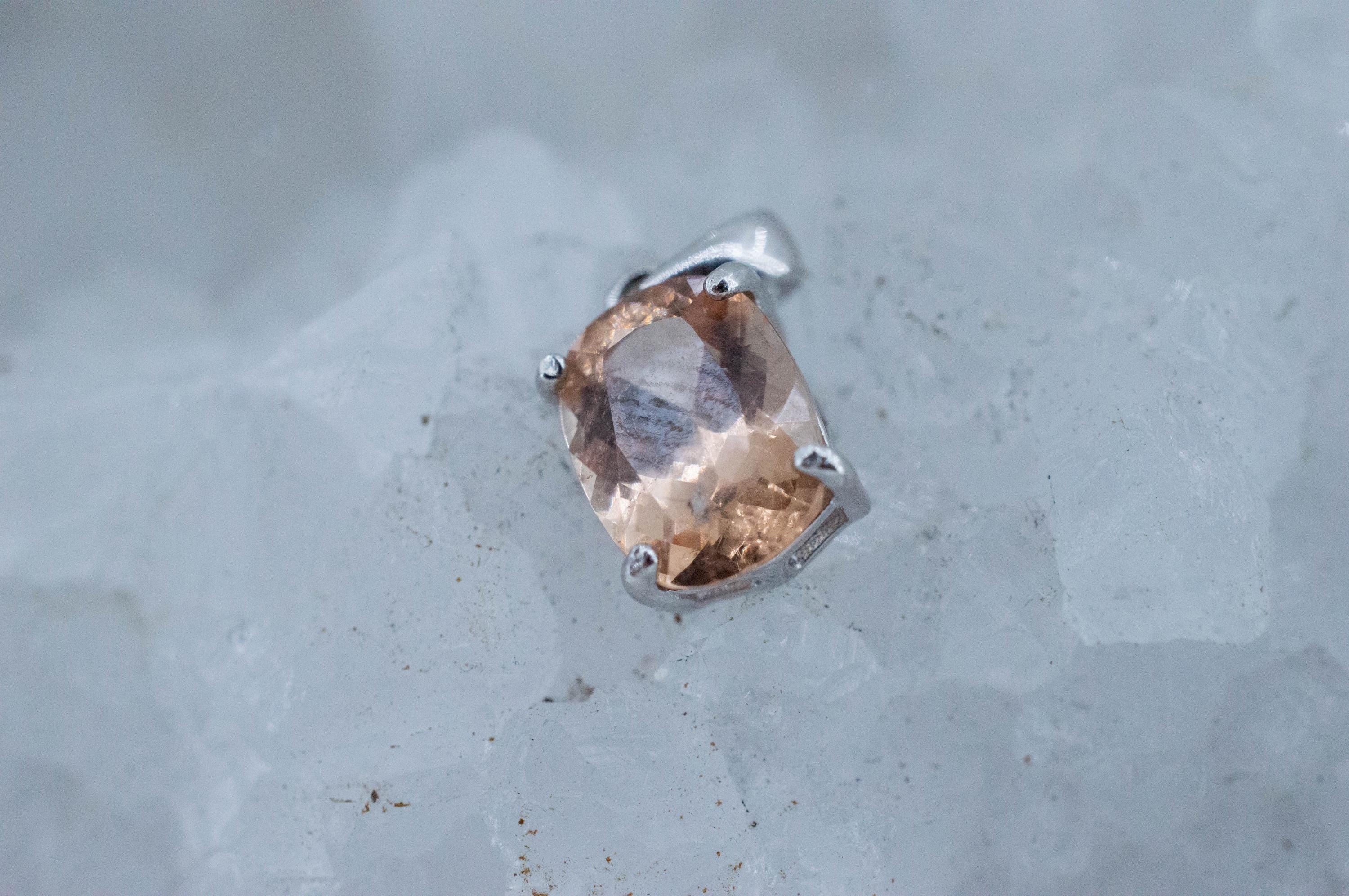 Hessonite Garnet Pendant; Natural Untreated Canada Garnet; 1.560cts