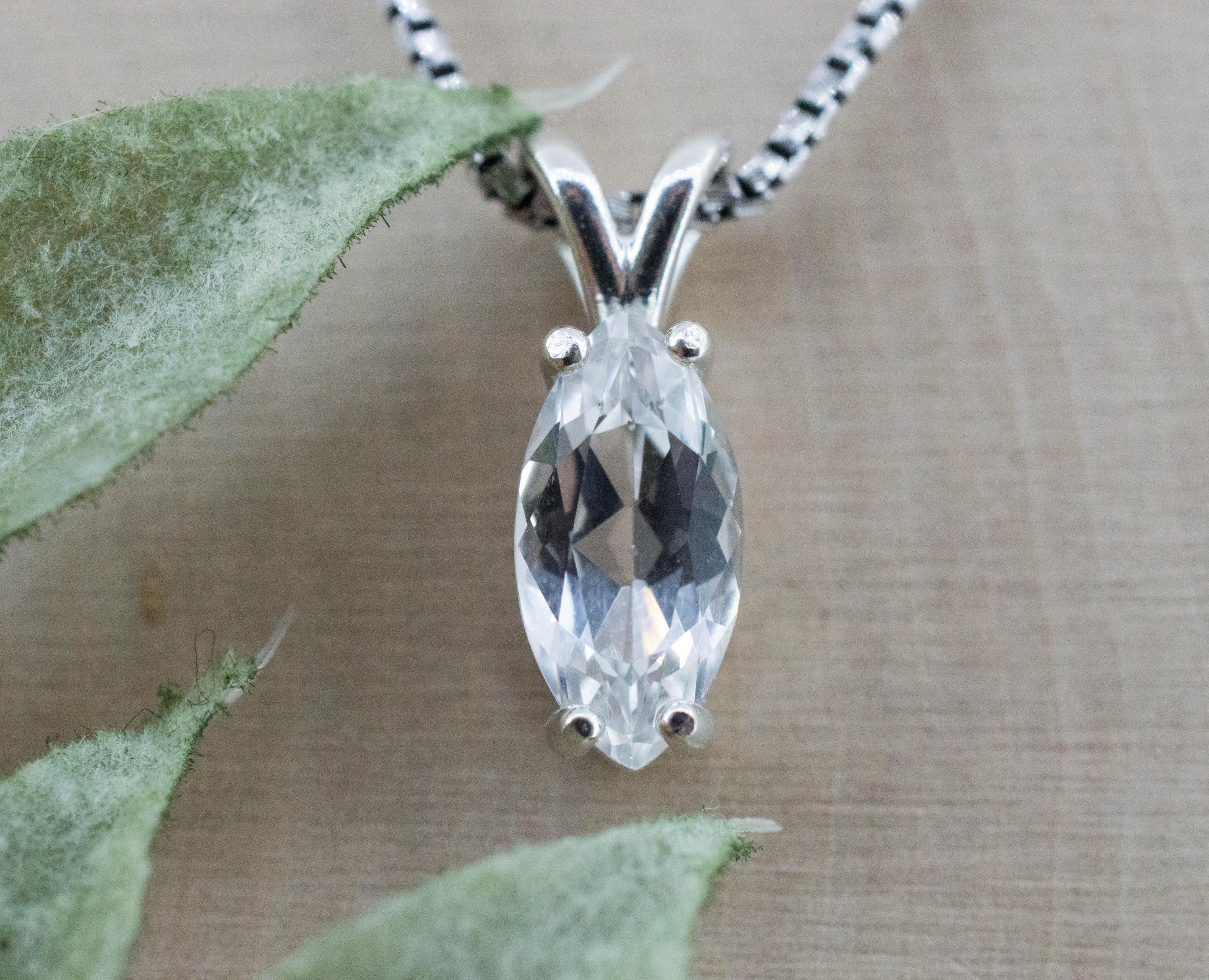 Topaz Pendant; Natural Untreated Brazil Silver Topaz; 2.230cts