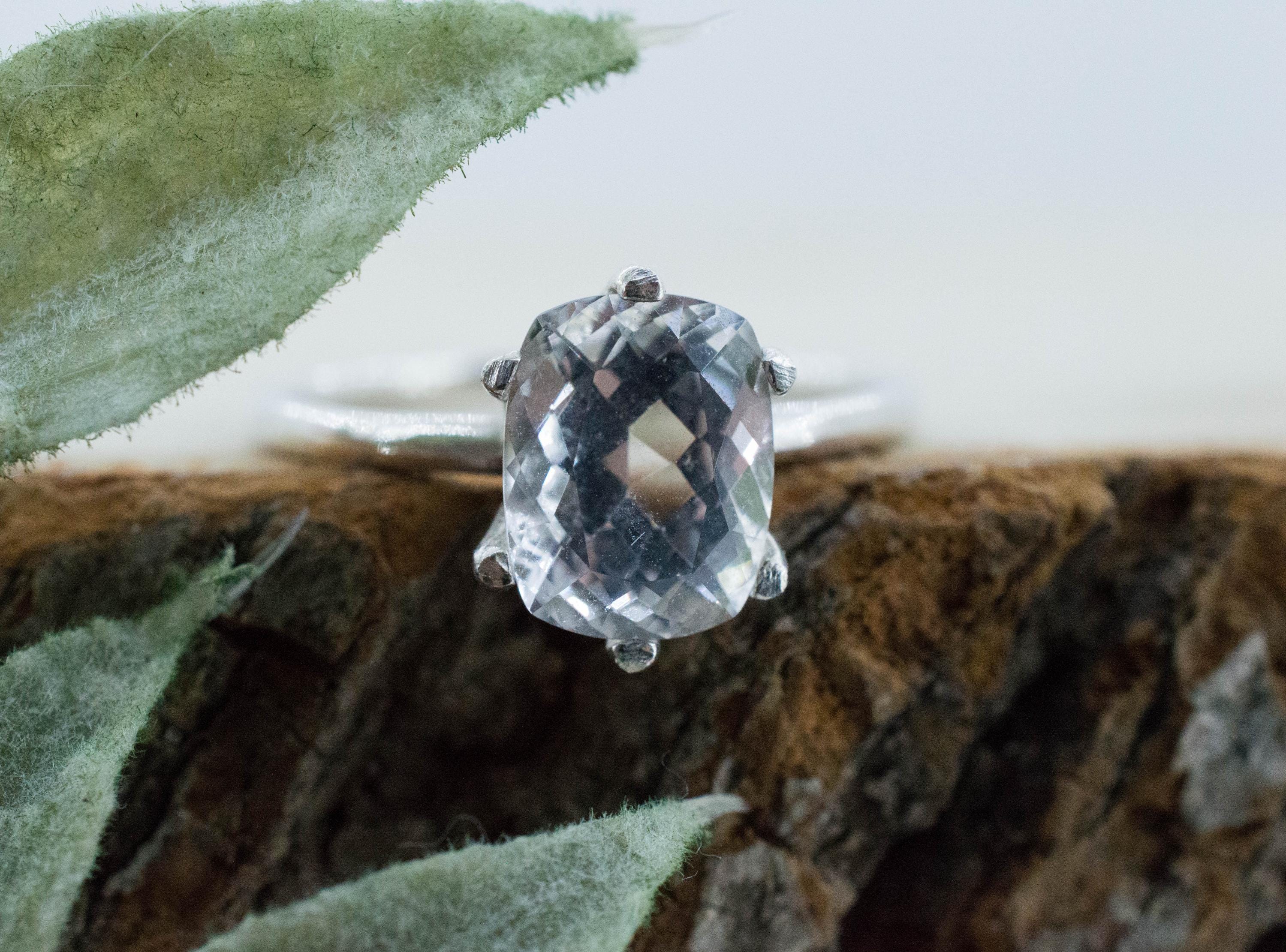 Topaz Ring, Natural Untreated Brazil Silver Topaz; 2.505cts