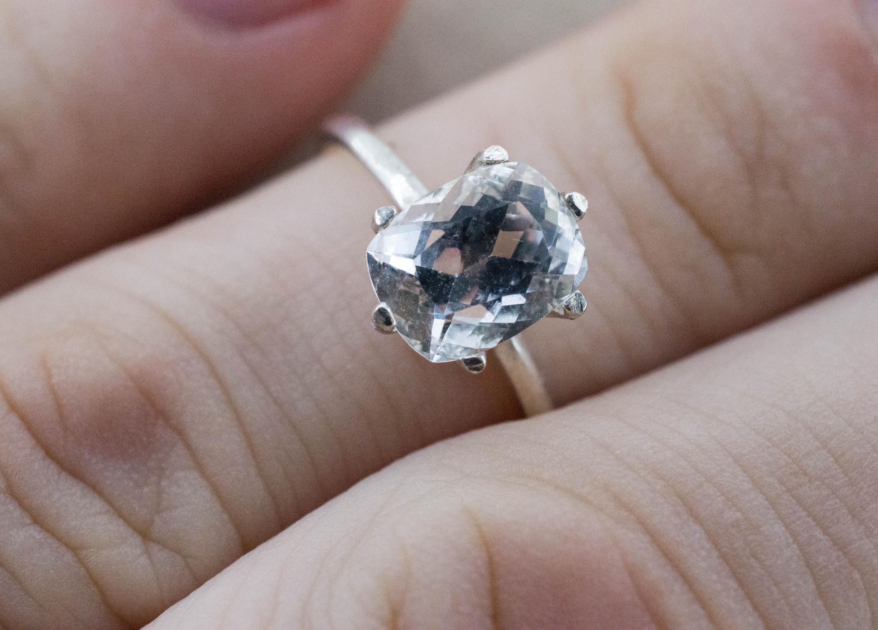 Topaz Ring, Natural Untreated Brazil Silver Topaz; 2.505cts