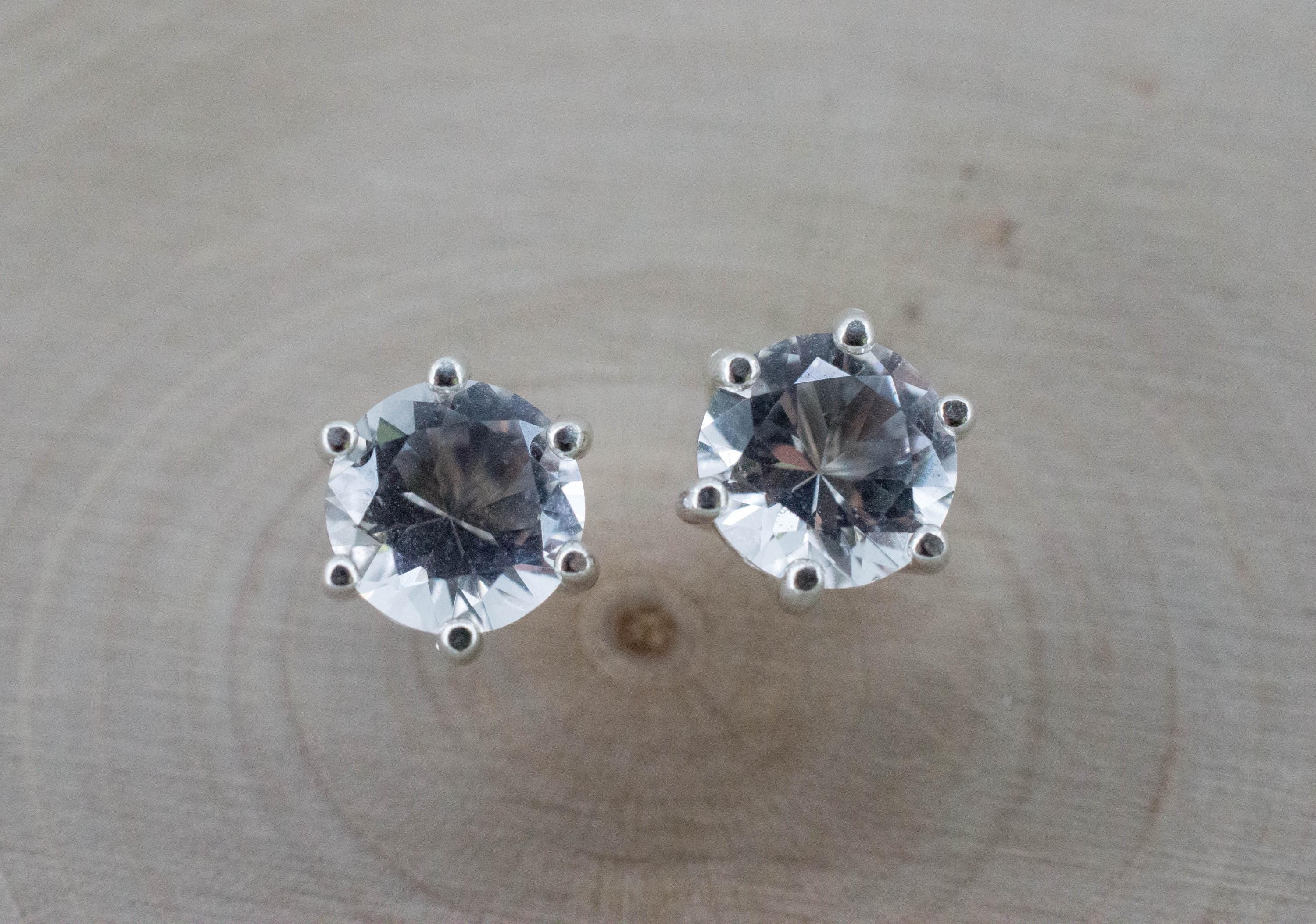 Topaz Earrings; Natural Untreated Brazil Topaz; 2.505cts