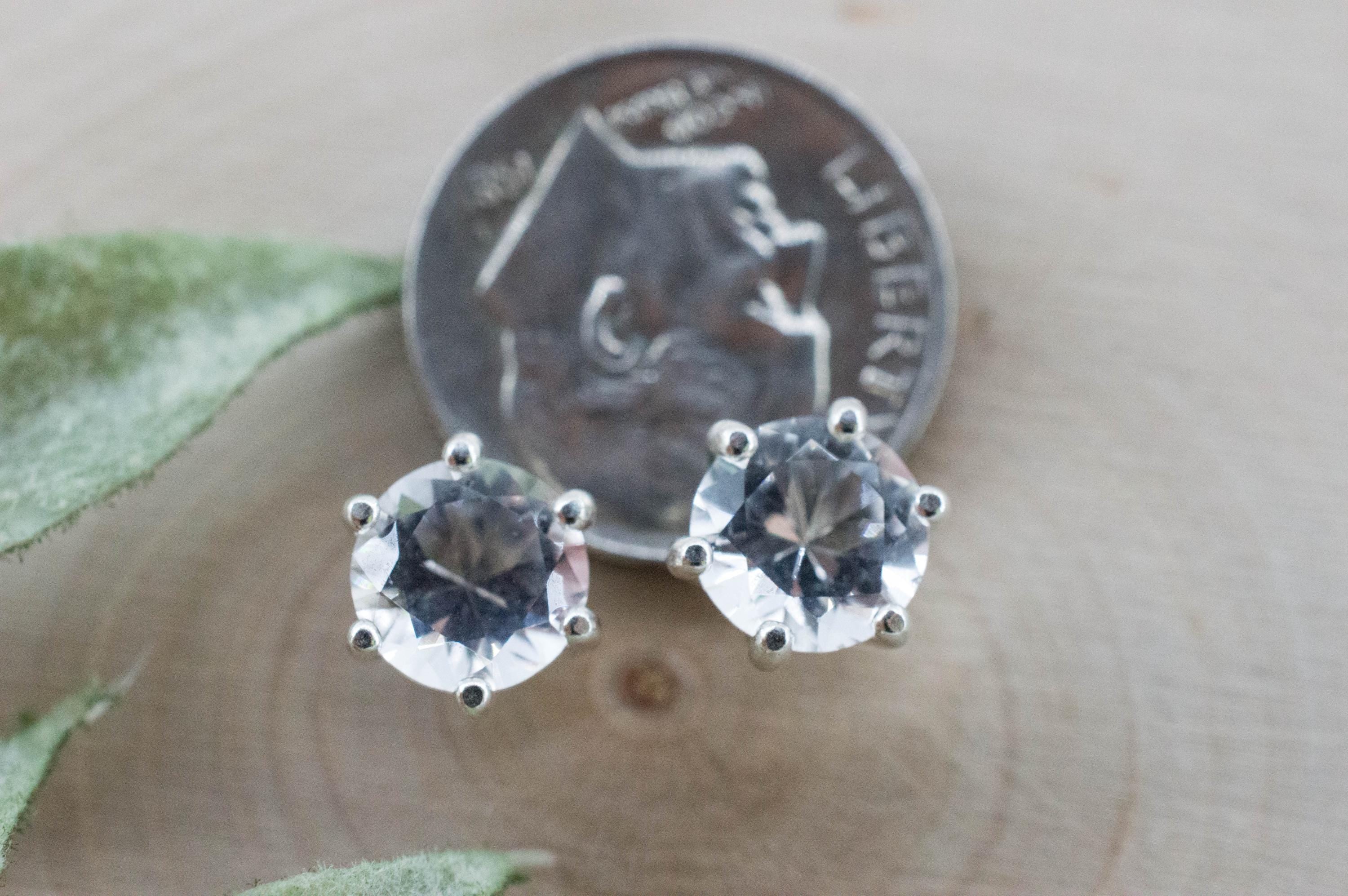 Topaz Earrings; Natural Untreated Brazil Topaz; 2.505cts