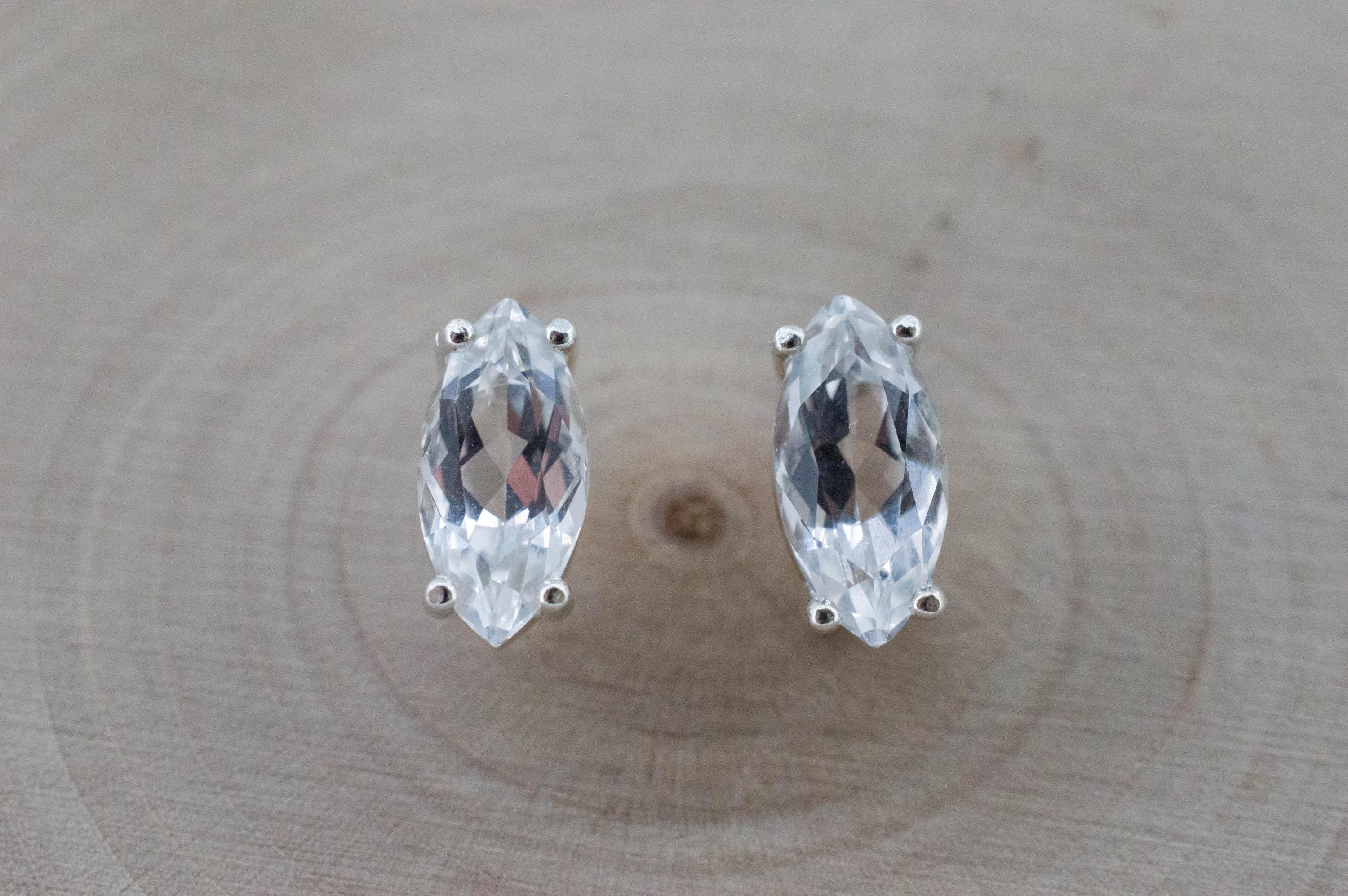 Topaz Earrings; Natural Untreated Brazil Topaz; 2.565cts