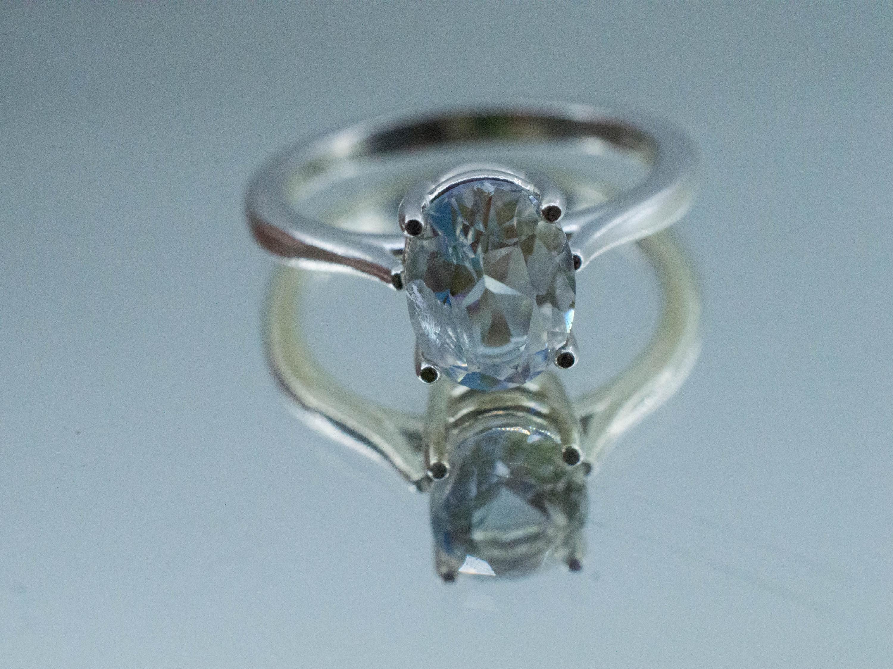 Rainbow Moonstone Ring, Natural Untreated Madagascar Moonstone; 1.720cts