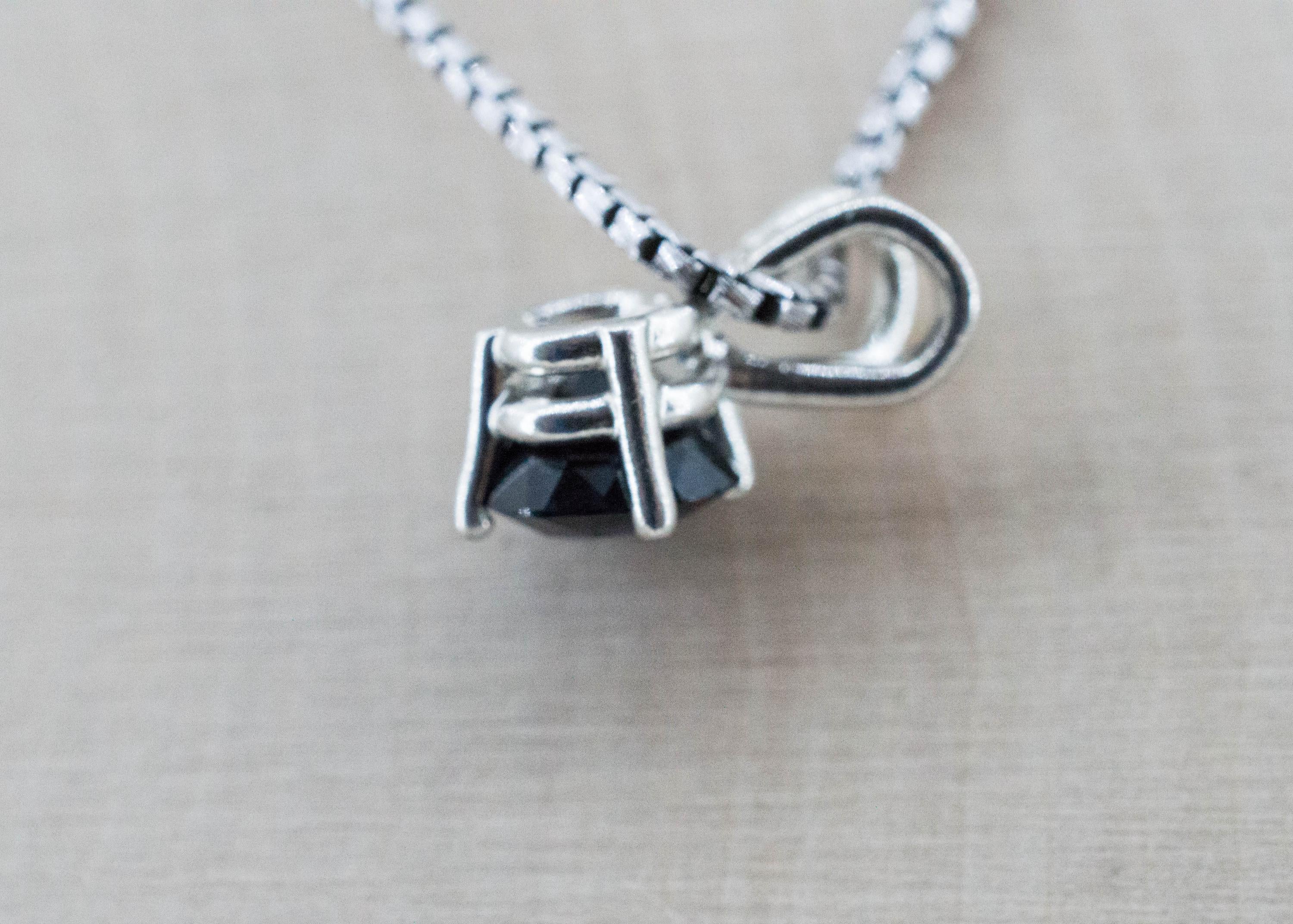 Blue Spinel Pendant; Natural Untreated Sri Lanka Spinel; 1.455cts