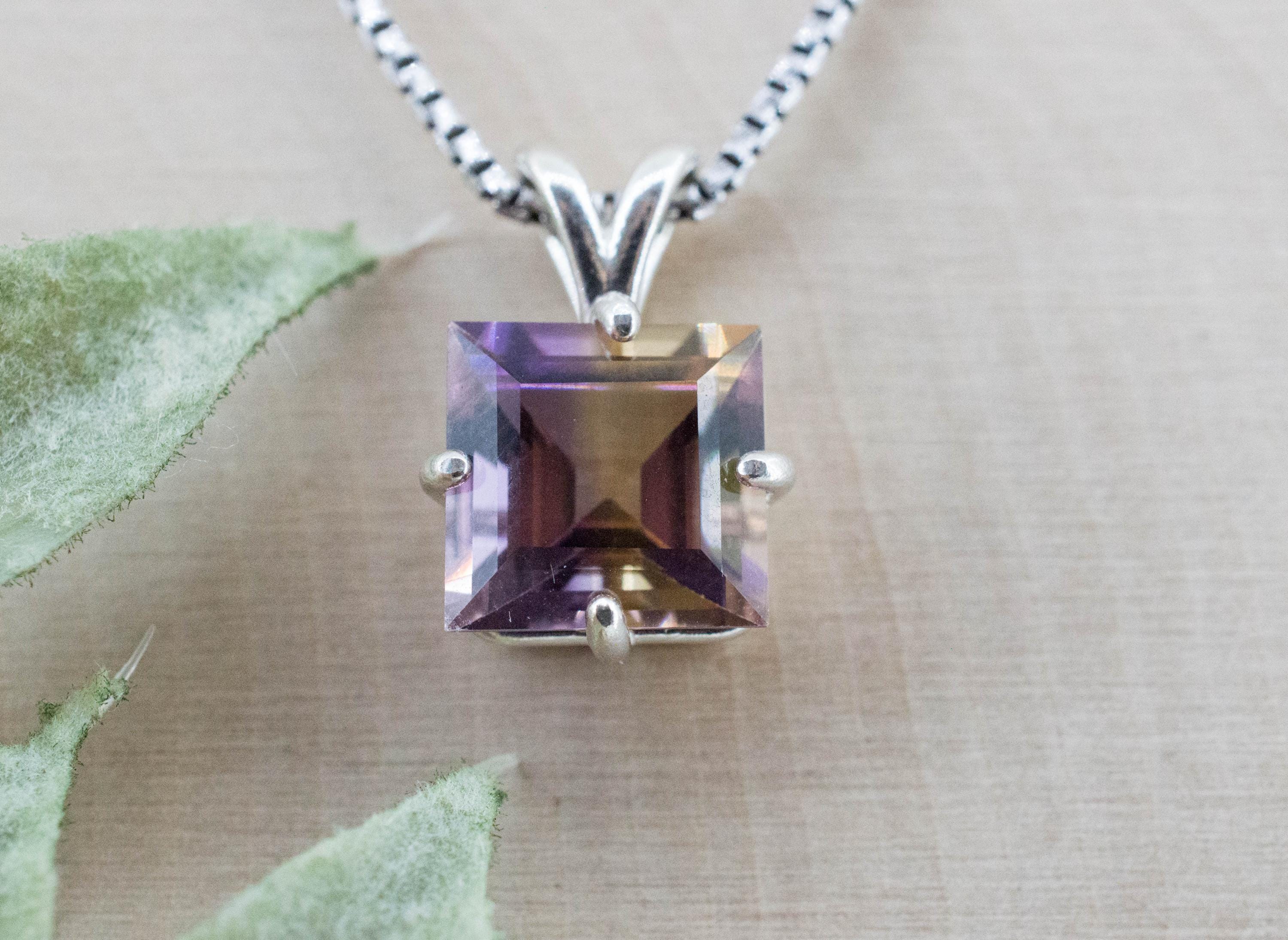 Ametrine Pendant; Natural Untreated Bolivia Ametrine; 3.770cts