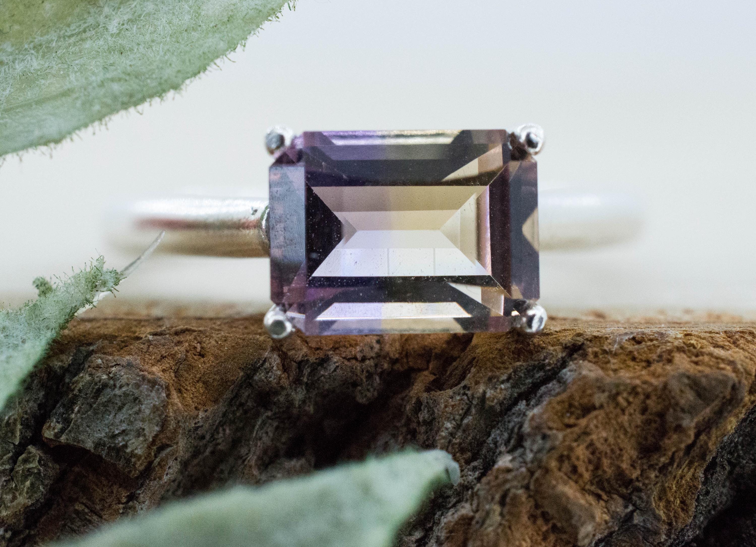 Ametrine Ring, Natural Untreated Bolivian Ametrine; 1.770cts