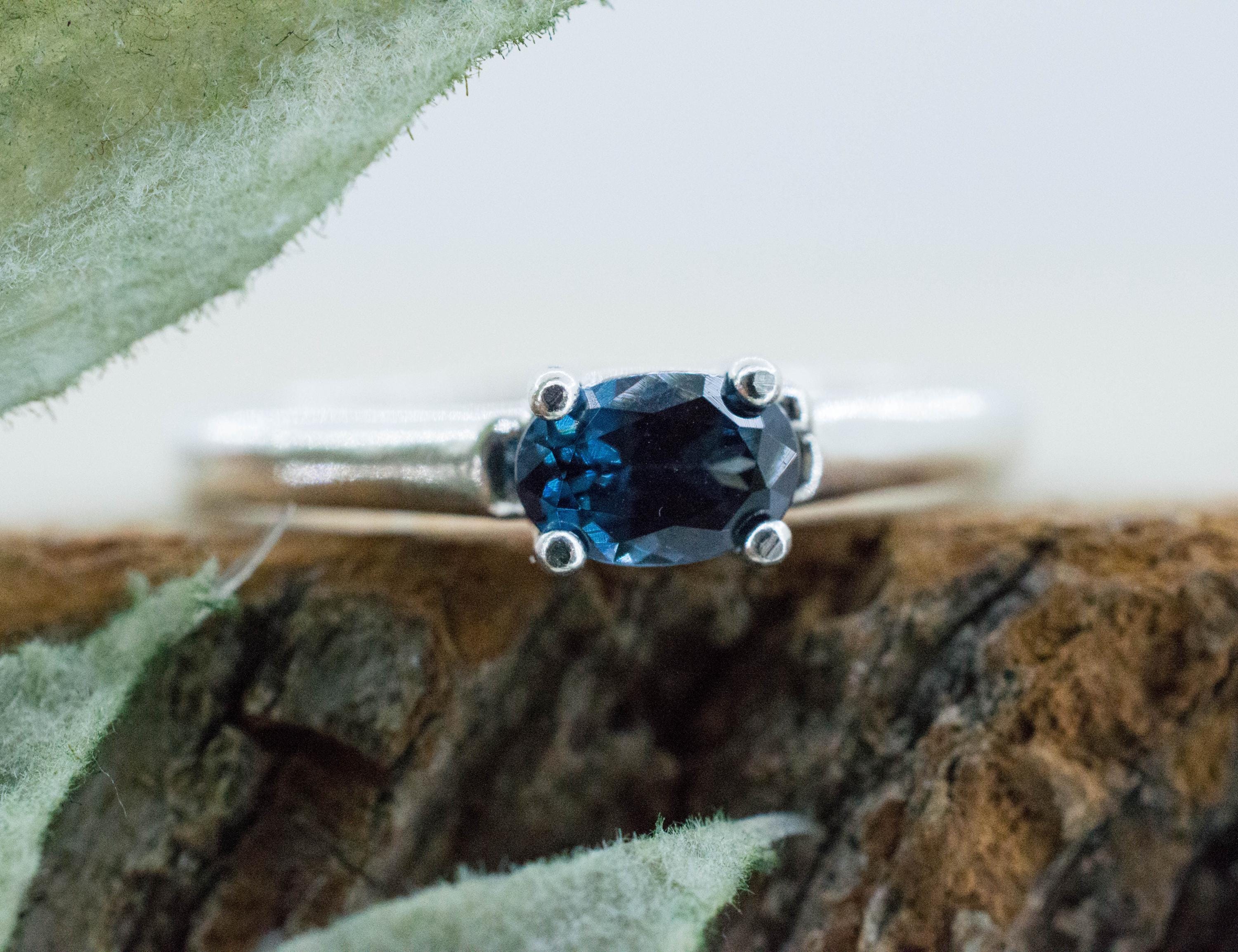 Blue Spinel Ring, Natural Untreated Burma Spinel; 0.510cts