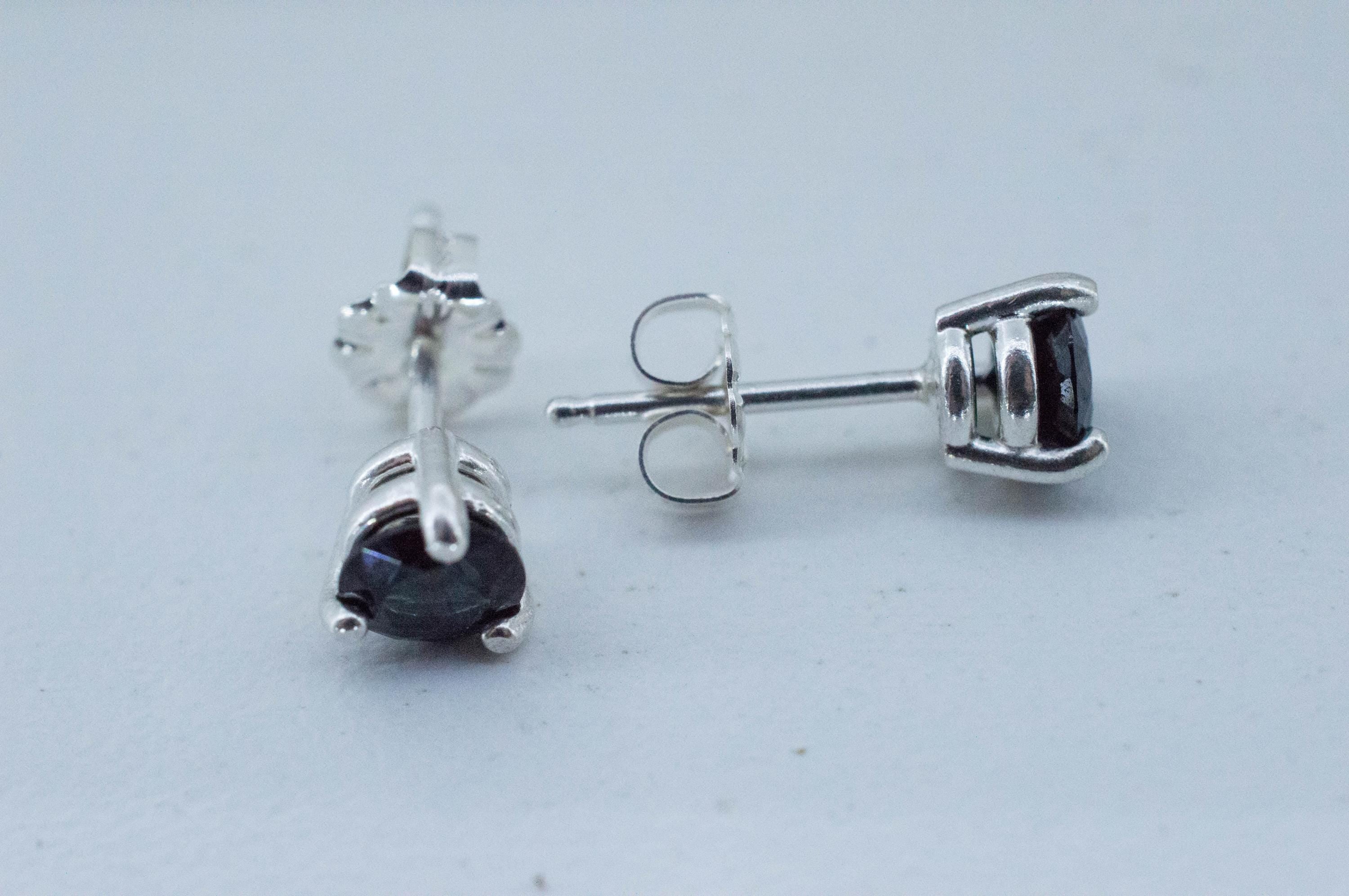 Blue Spinel Earrings; Natural Untreated Sri Lanka Spinel; 1.000cts - Mark Oliver Gems