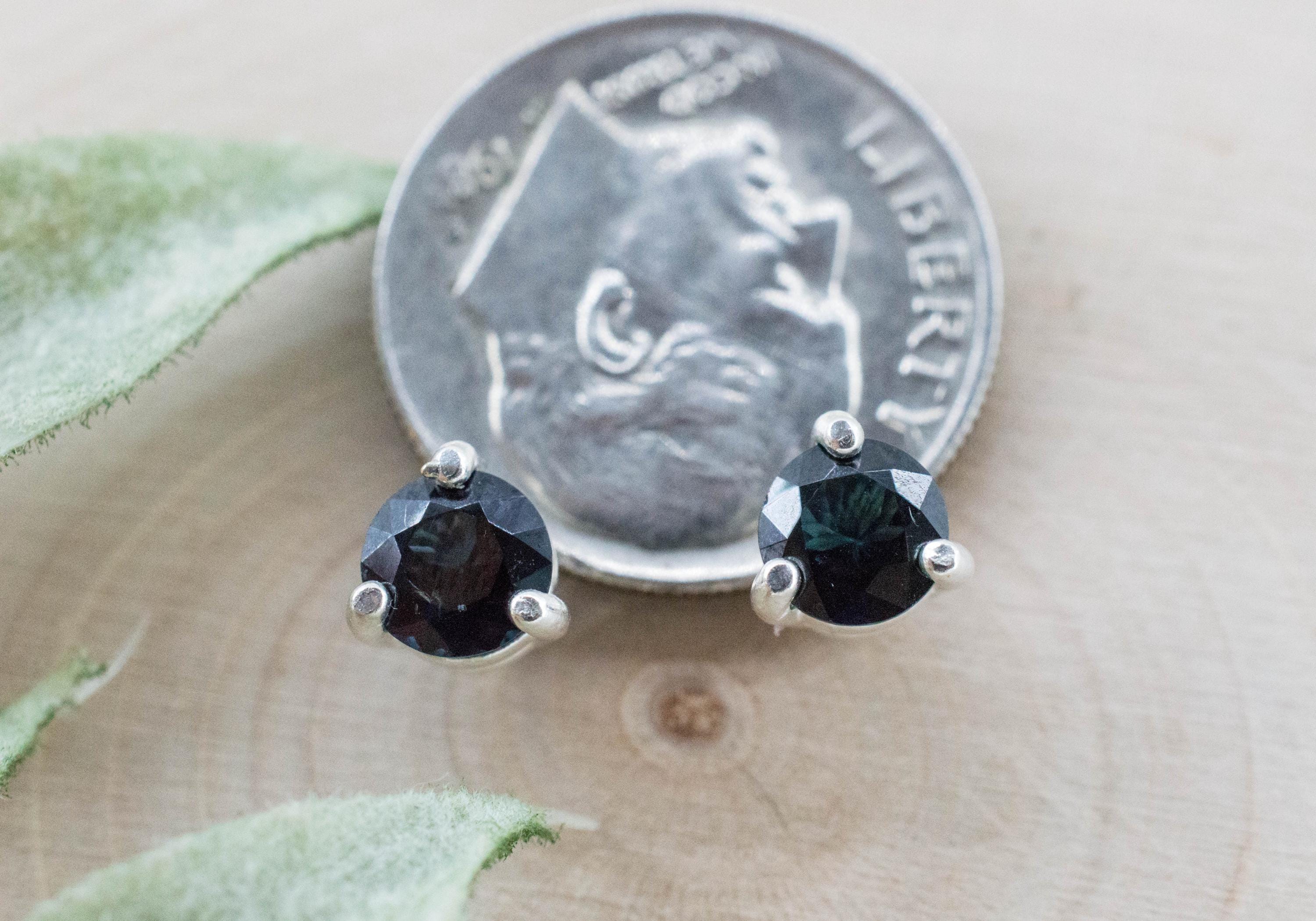 Blue Spinel Earrings; Natural Untreated Sri Lanka Spinel; 1.000cts - Mark Oliver Gems