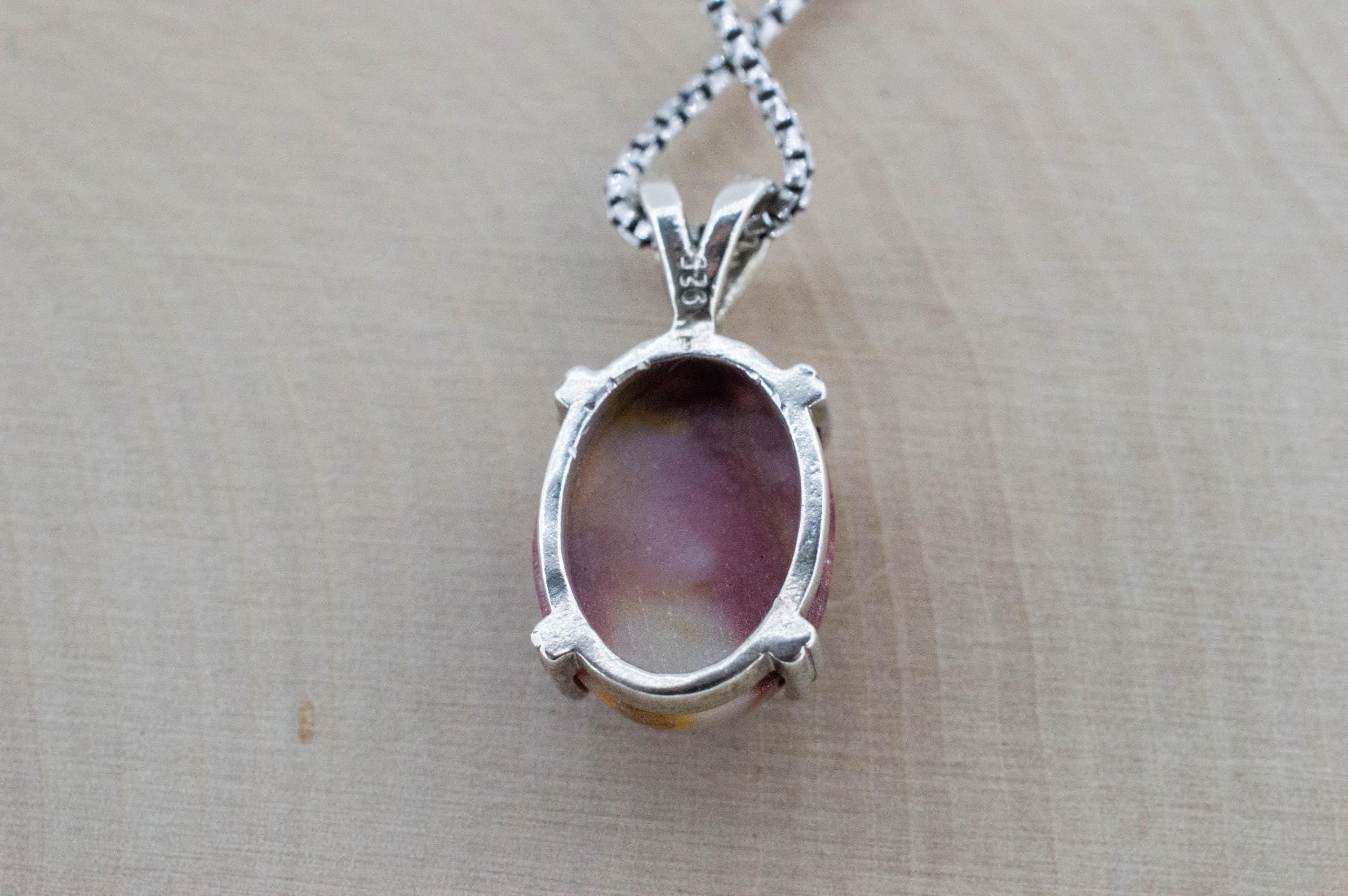 Mookaite Jasper Pendant; Natural Untreated Australian Jasper; 6.730cts