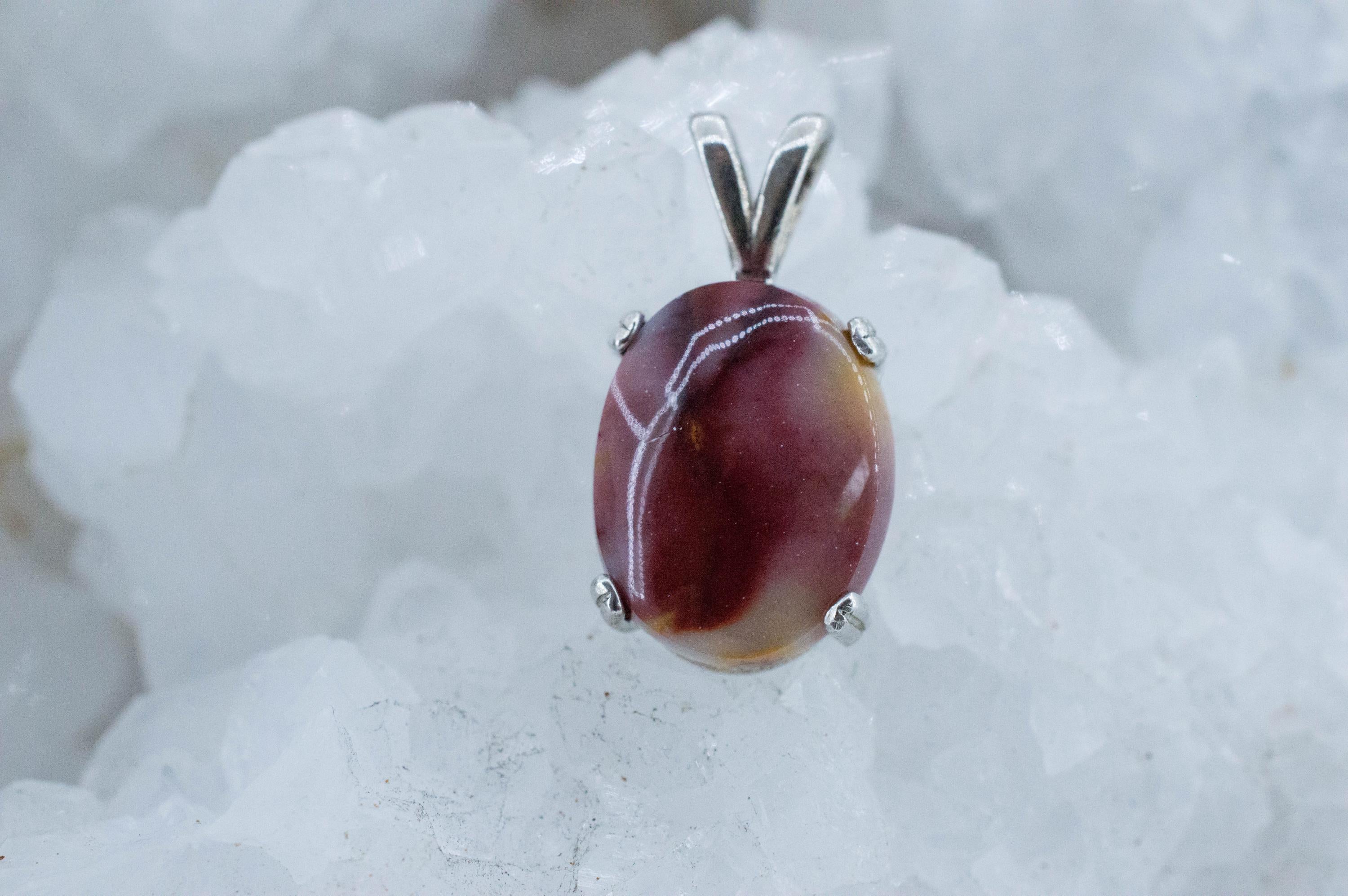 Mookaite Jasper Pendant; Natural Untreated Australian Jasper; 6.730cts