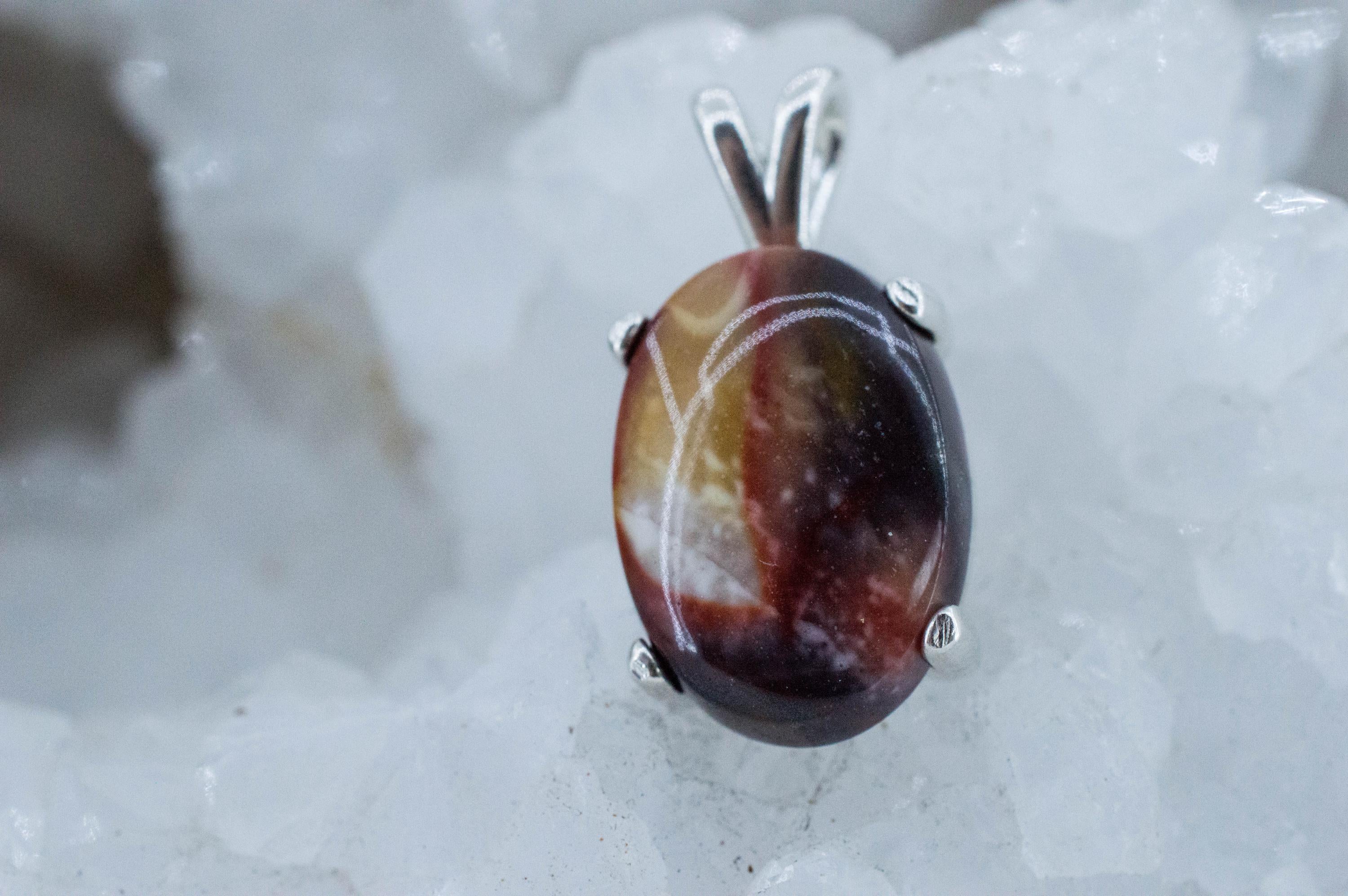 Mookaite Jasper Pendant; Natural Untreated Australian Jasper; 9.785cts