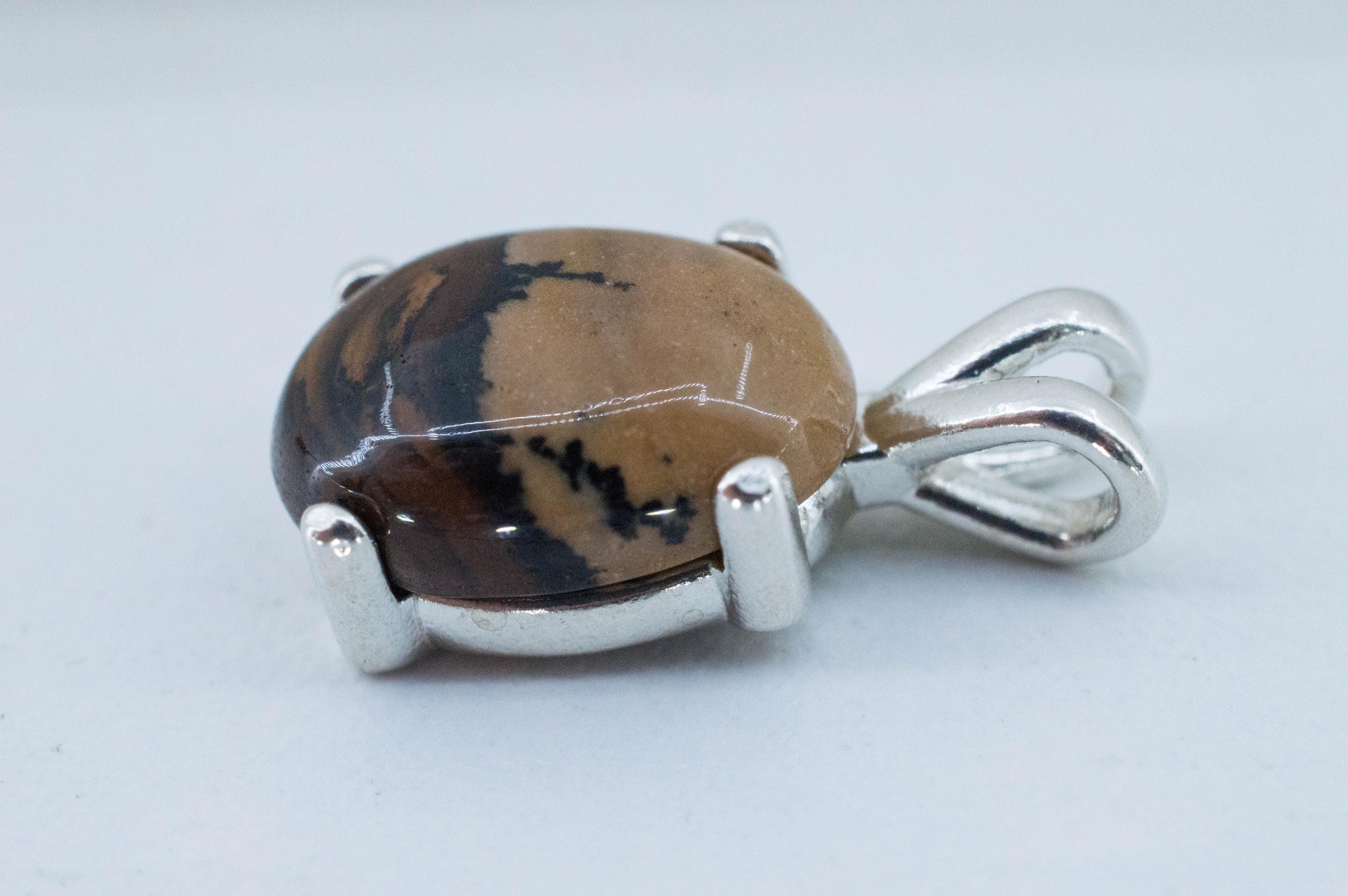 Biggs Jasper Pendant; Natural Untreated Oregon Picture Jasper; 5.330cts