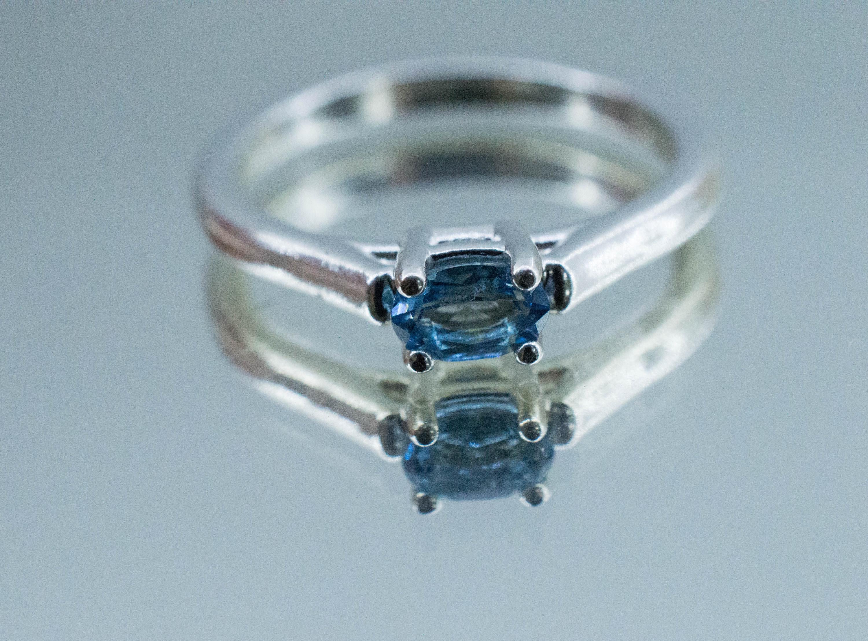 Aquamarine Ring, Natural Untreated Nigeria Aquamarine; 0.320cts