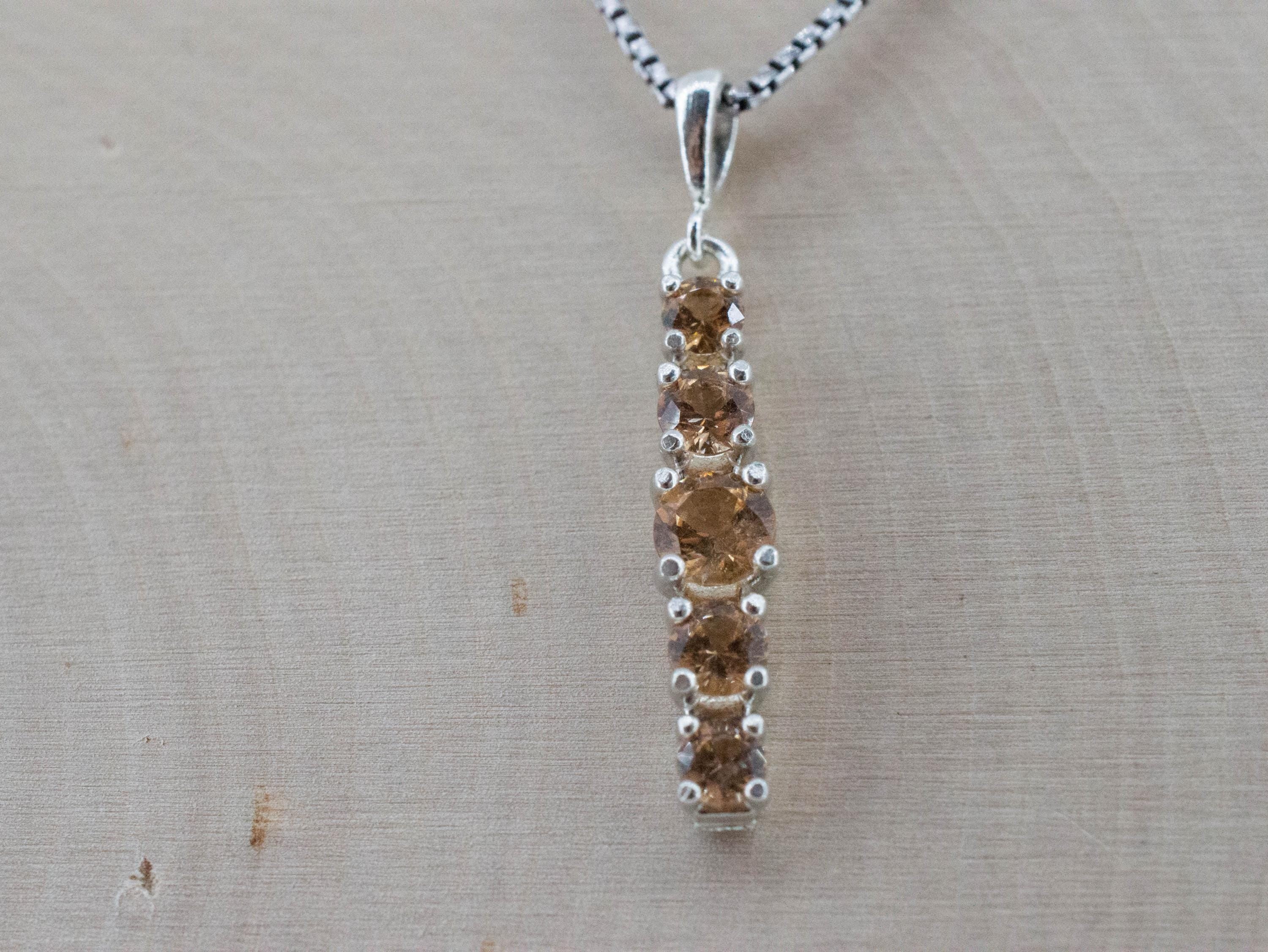 Hessonite Garnet Pendant; Natural Untreated Canada Garnet; 1.210cts