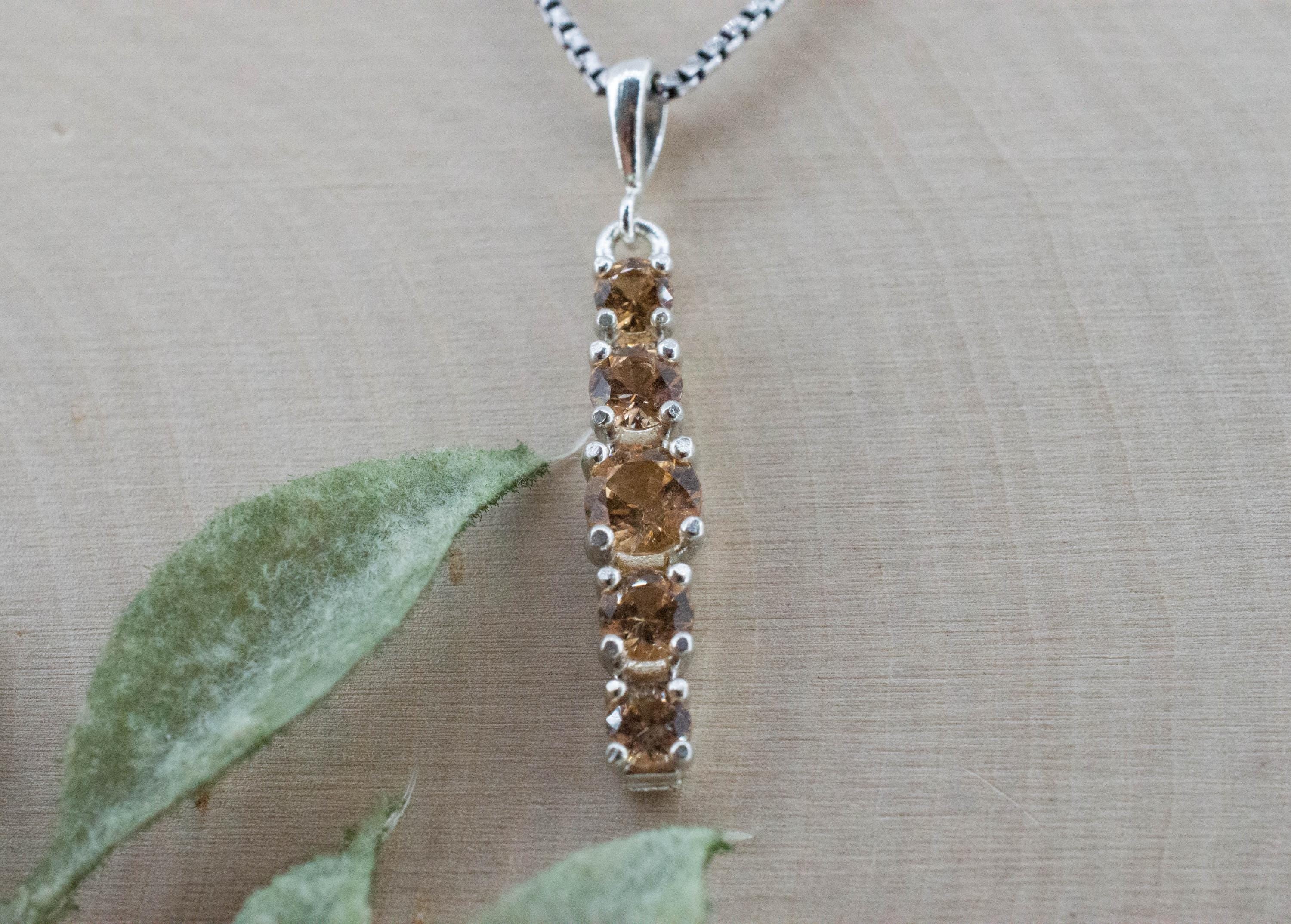 Hessonite Garnet Pendant; Natural Untreated Canada Garnet; 1.210cts