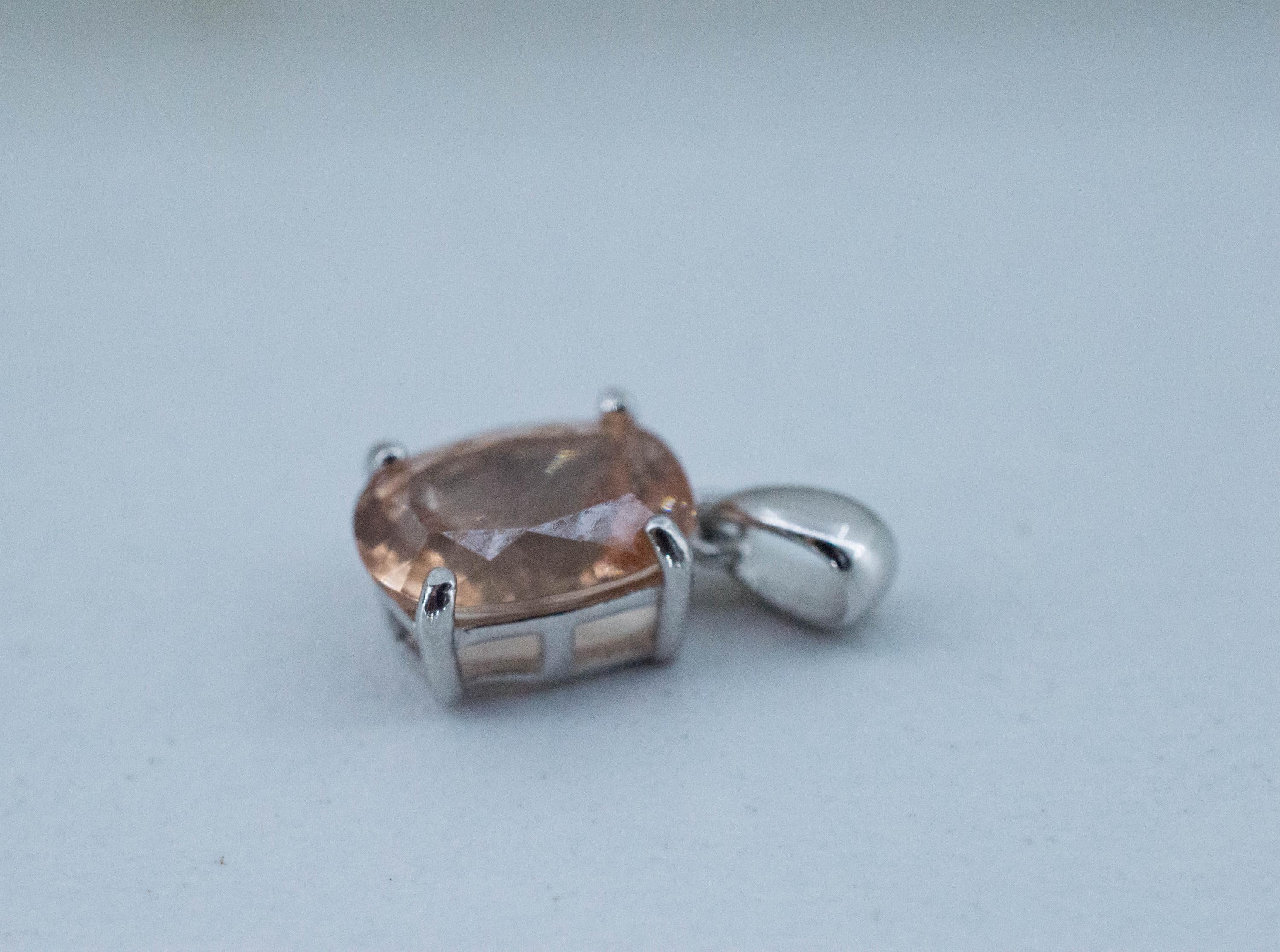 Hessonite Garnet Pendant; Natural Untreated Canada Garnet; 1.560cts