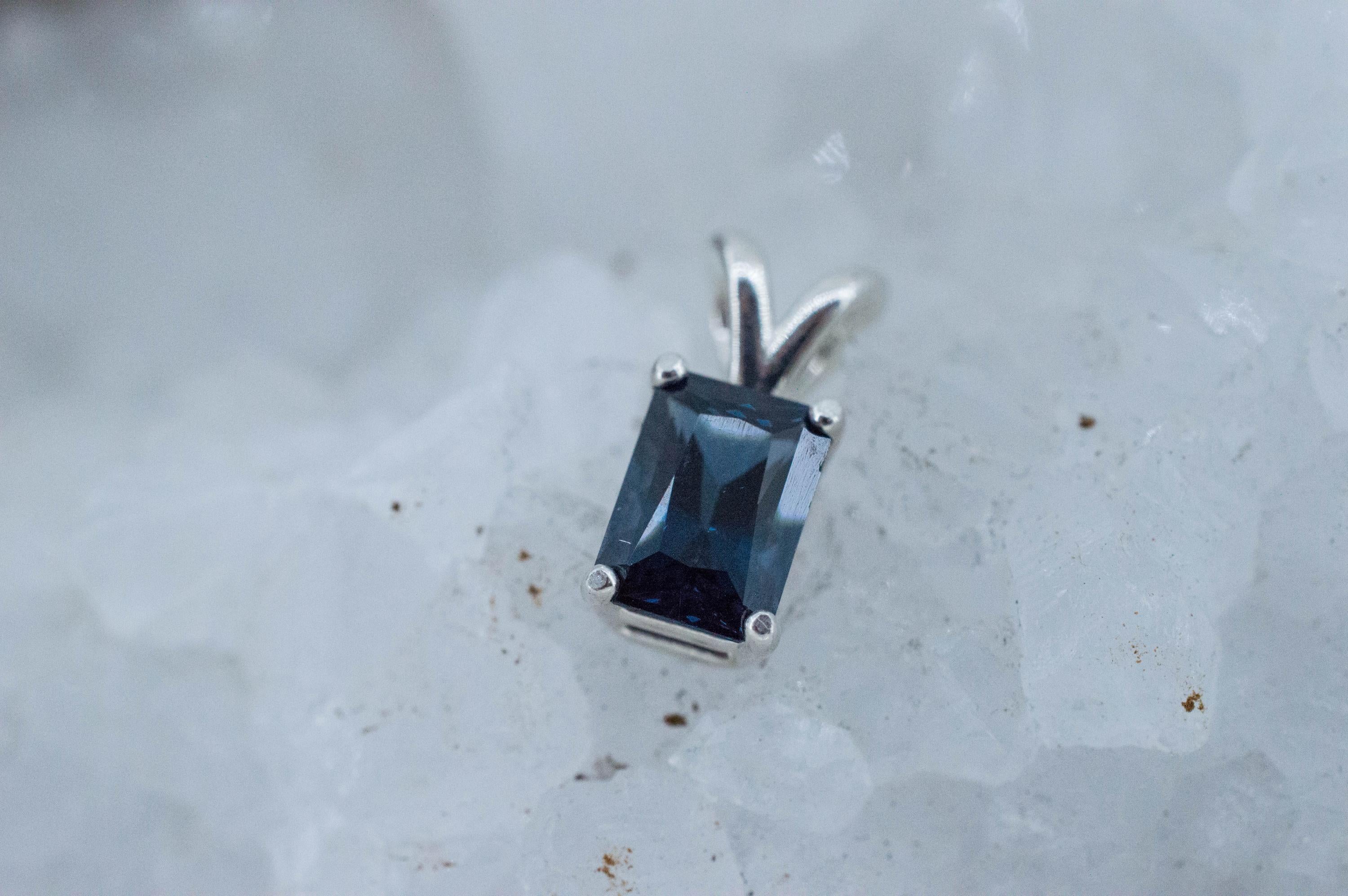 Blue Spinel Pendant; Natural Untreated Sri Lanka Spinel; 1.335cts