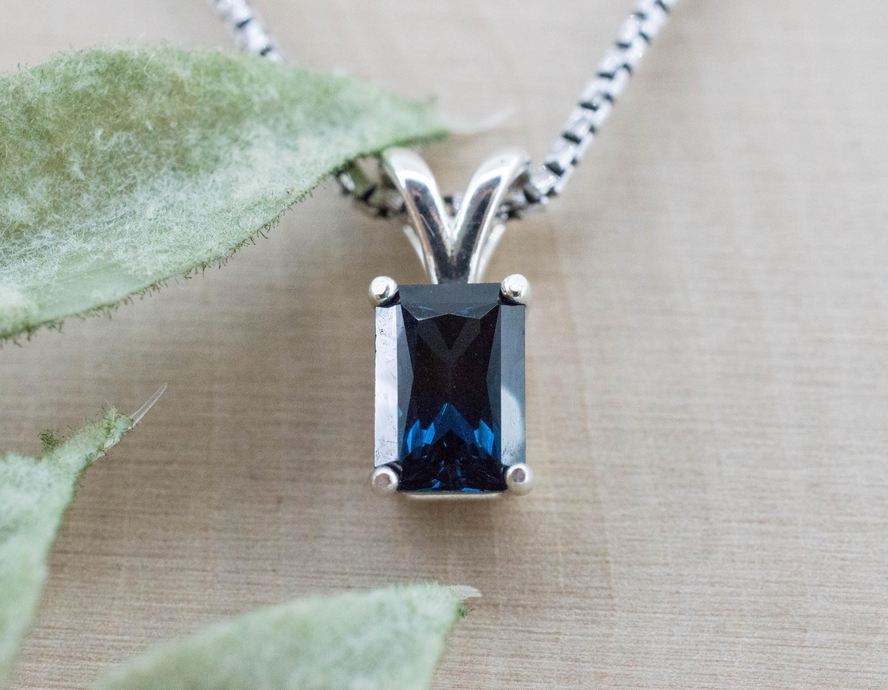 Blue Spinel Pendant; Natural Untreated Sri Lanka Spinel; 1.335cts