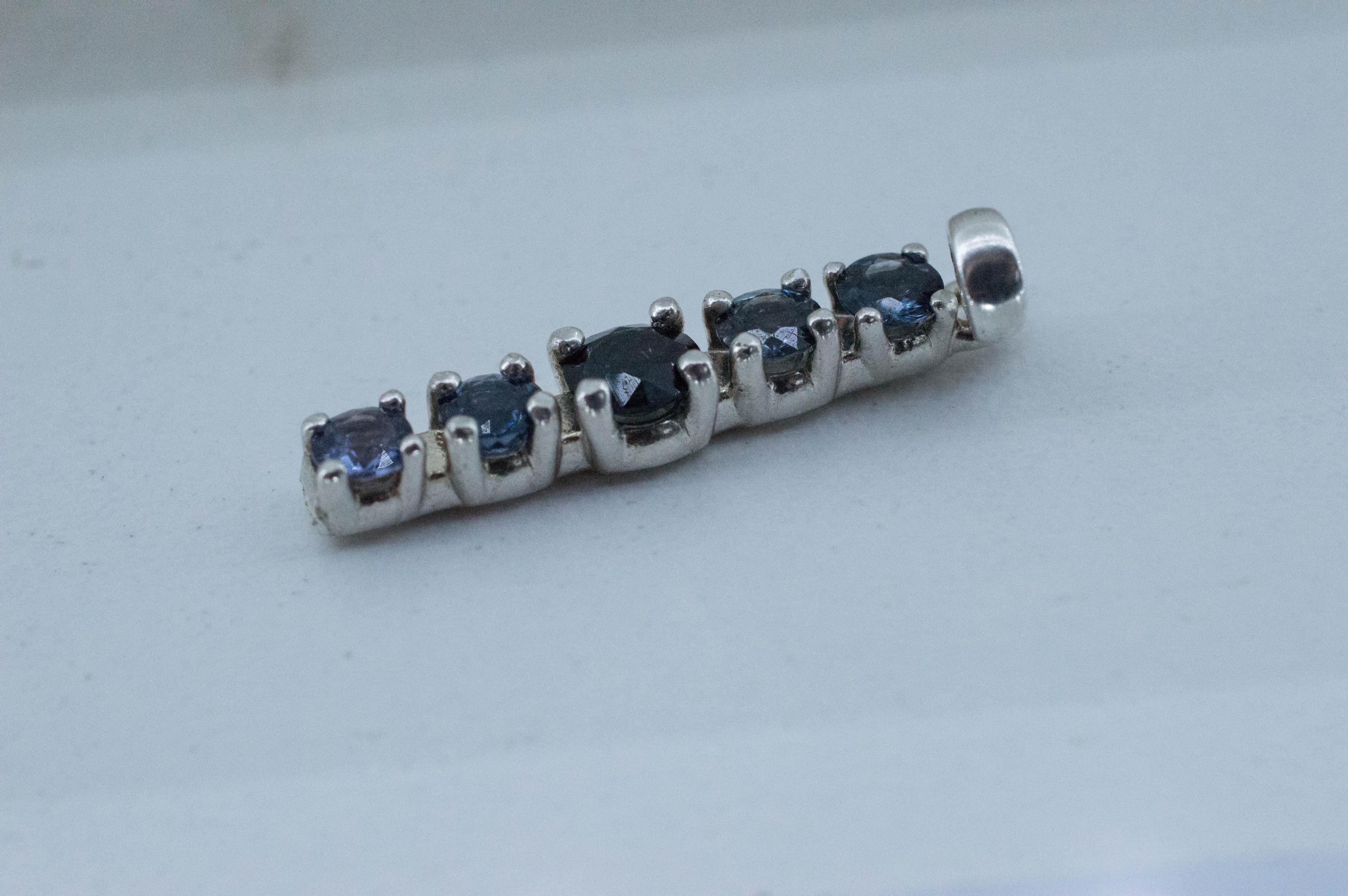 Blue Spinel Pendant; Natural Untreated Sri Lanka Spinel; 1.465cts - Mark Oliver Gems